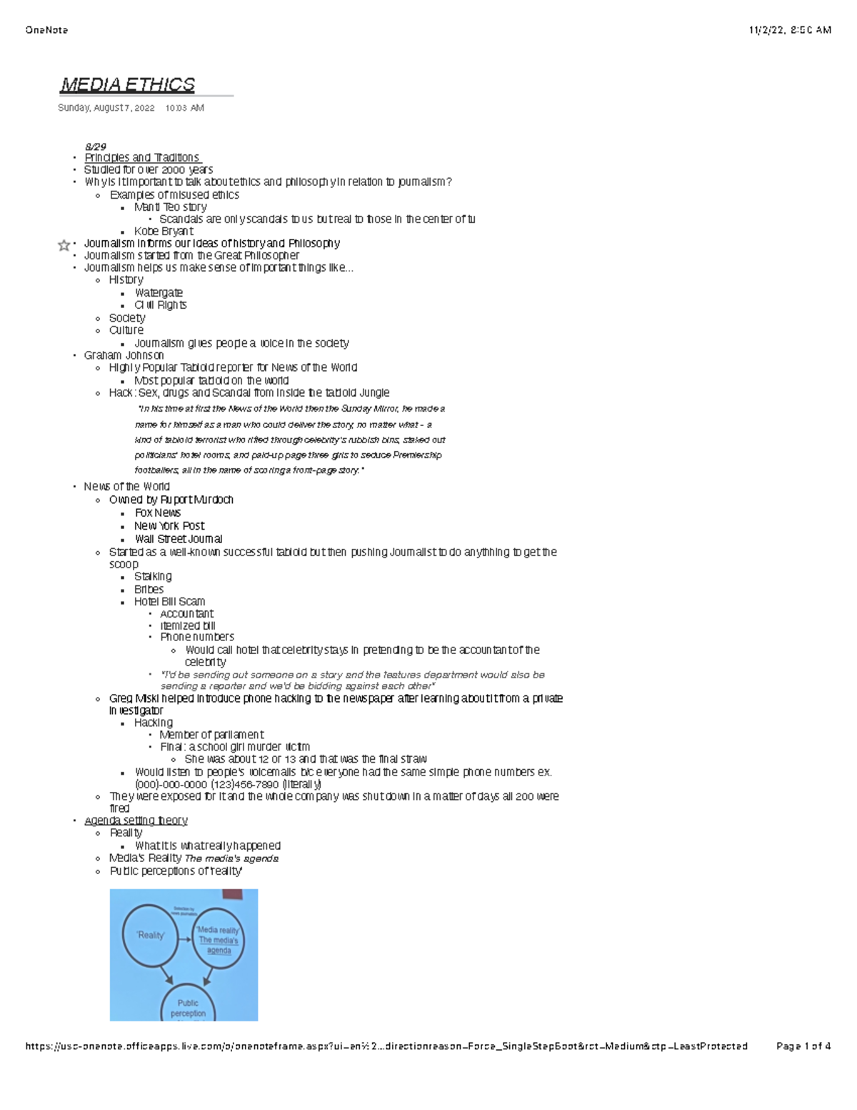 Media Ethics NotesPotter MEDIA ETHICS Sunday, August 7, 2022 1003