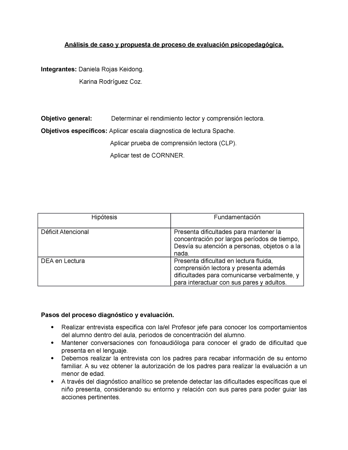 Rojas Rodríguez Trabajo Colaborativo Análisis De Caso Y Propuesta De Proceso De Evaluación