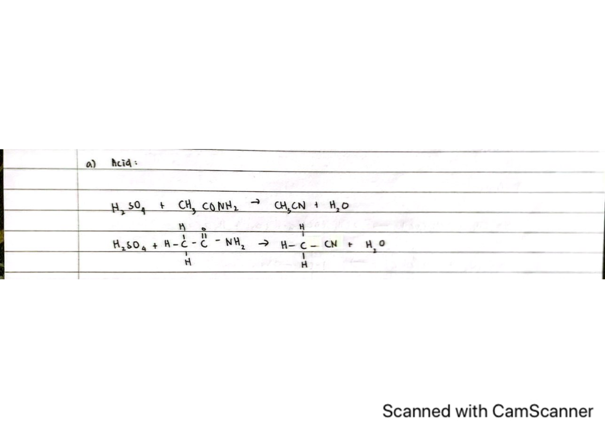 Experiment 3 - chemical equations - Organic Chemistry 1 - Studocu