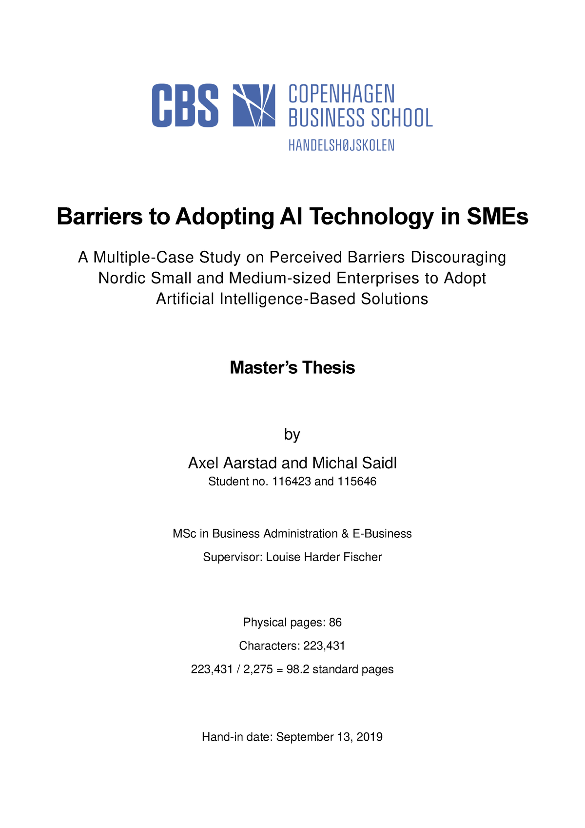 SMEs 3 - Good 3 - Barriers To Adopting AI Technology In SMEs A Multiple ...