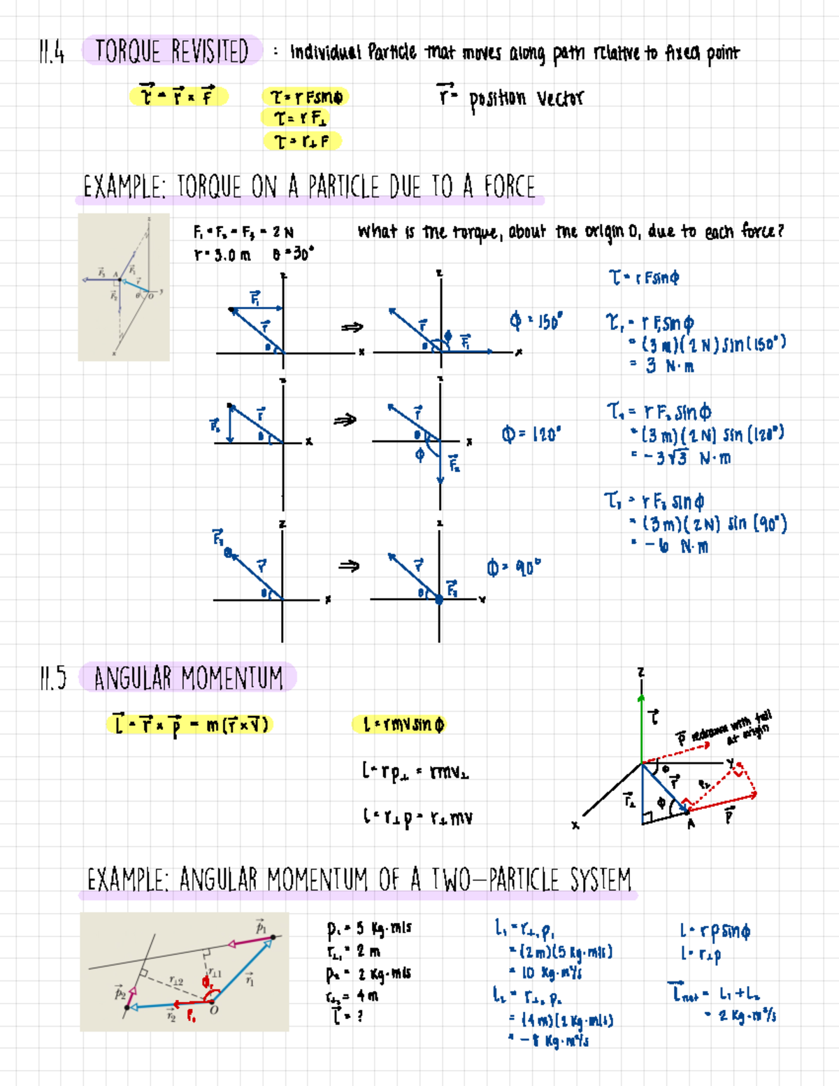 Chapter 11 Rolling, Torque, And Angular Momentum - 11 Torque Revisited ...