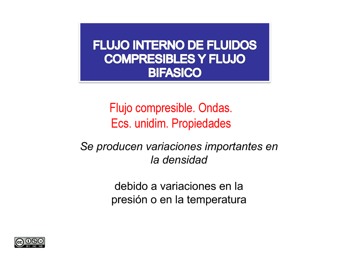 Tema Compresible Y Bifasico Res O Compresible Flujo Compresible Ondas Ecs Unidim 3745