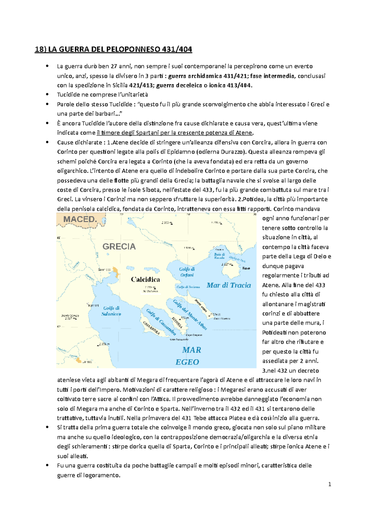 Guerra Del Peloponneso 18) LA GUERRA