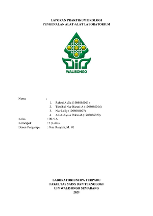 Laprak Ekologi Acara 2 - LAPORAN PRAKTIKUM EKOLOGI “EKOSISTEM ...