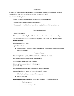 A&P Ch 12 & 13 Notes - Chapters 12a and 13b ADULT SPINAL CORD: divided ...