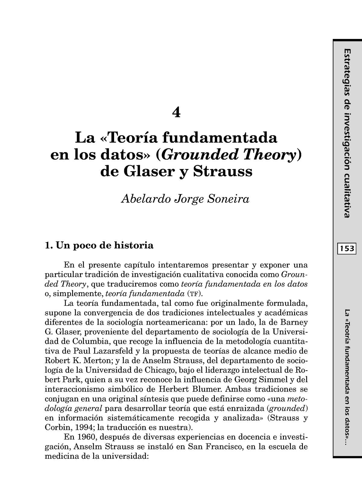 Soneira,-A - La «Teoría Fundamentada En Los Datos» (Grounded Theory) De ...