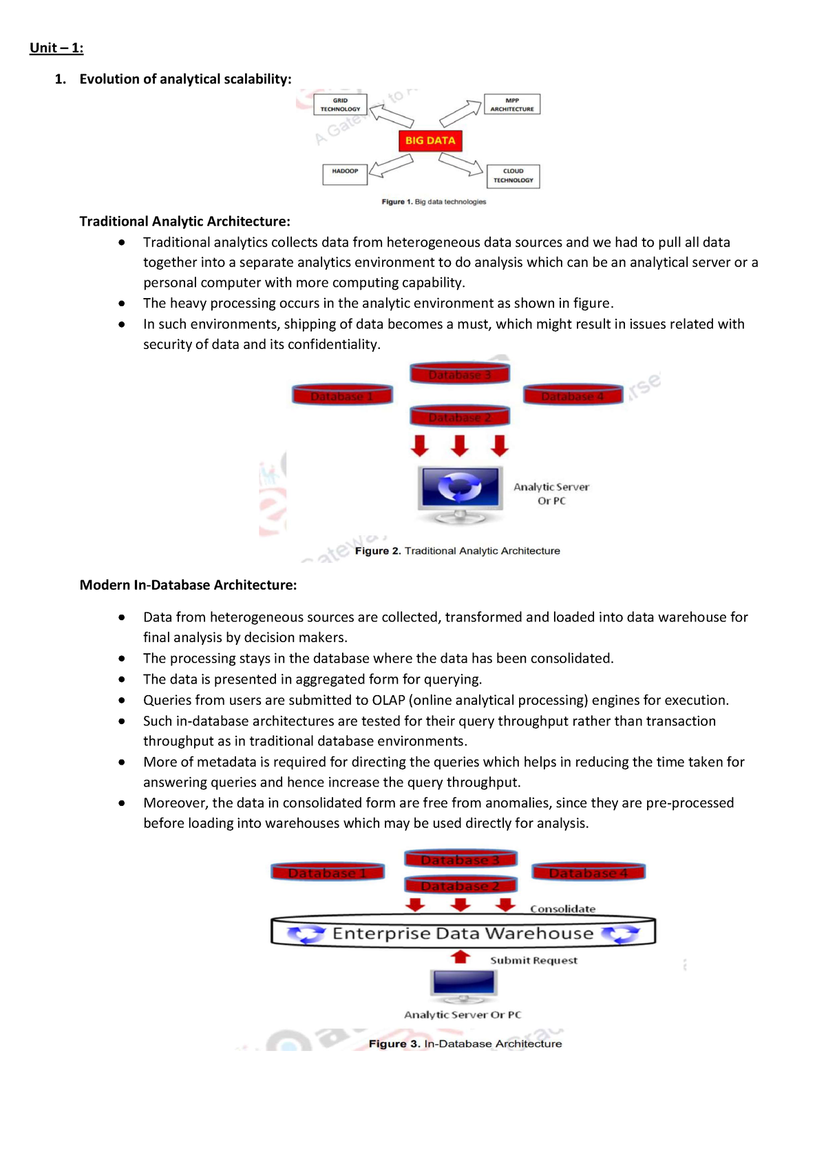 Evolution Of Analytic Scalability - Unit 1: Evolution Of Analytical ...