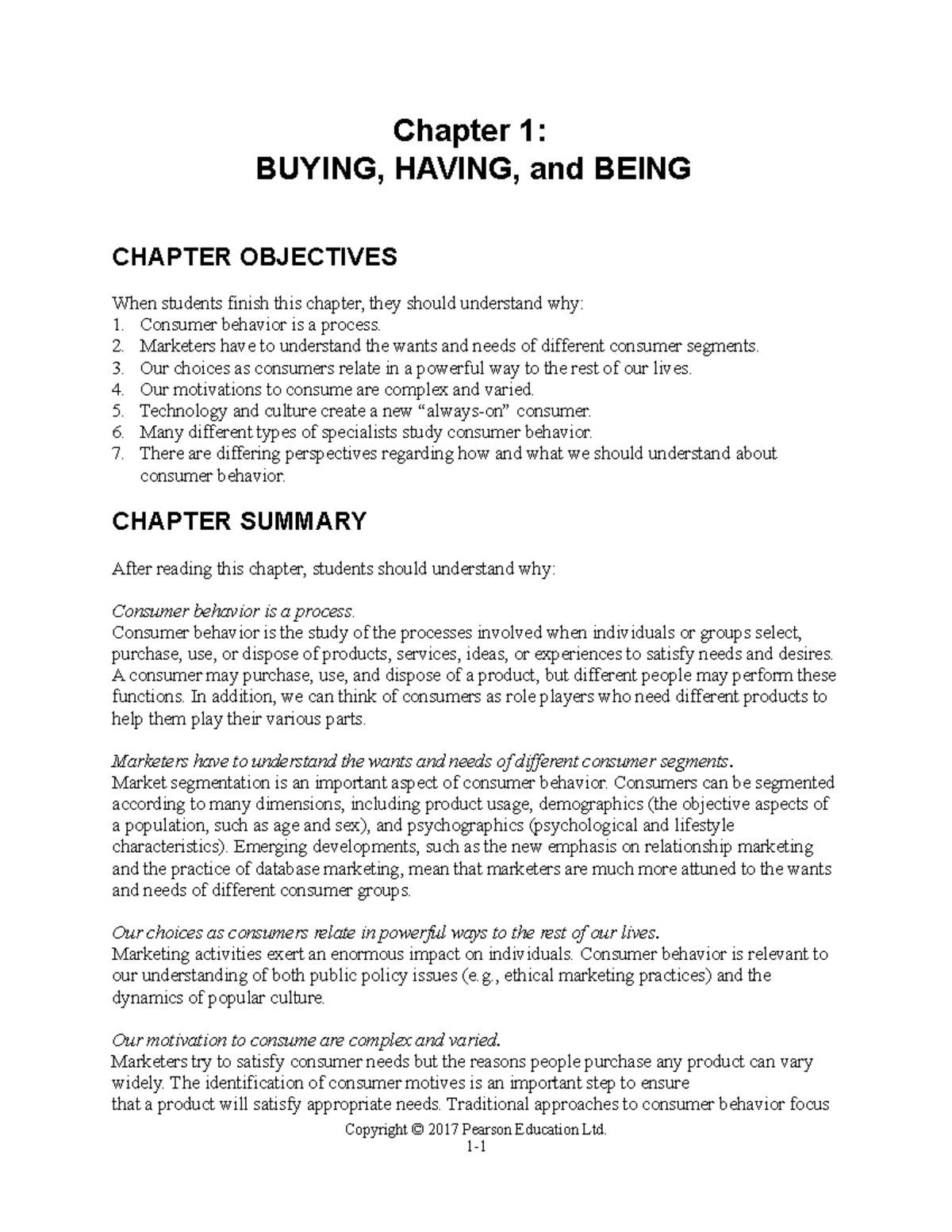 Solomon cb12 im 01 - dfds - Chapter 1: BUYING, HAVING, and BEING ...
