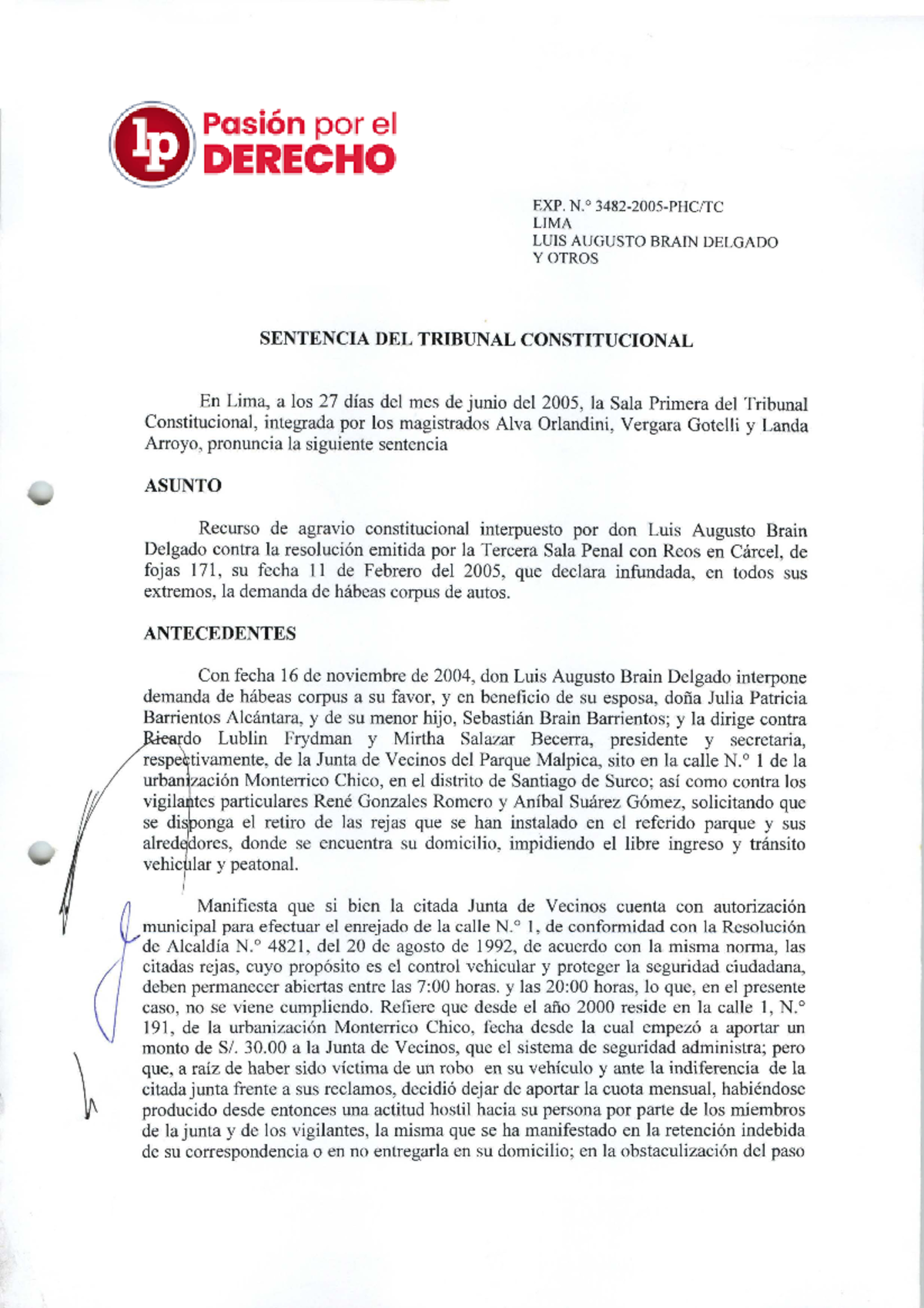 CASO 1- Unidad II - MATERIAL DE TRABAJO - TRIBUNAL CONSTITUCIONAL A ...