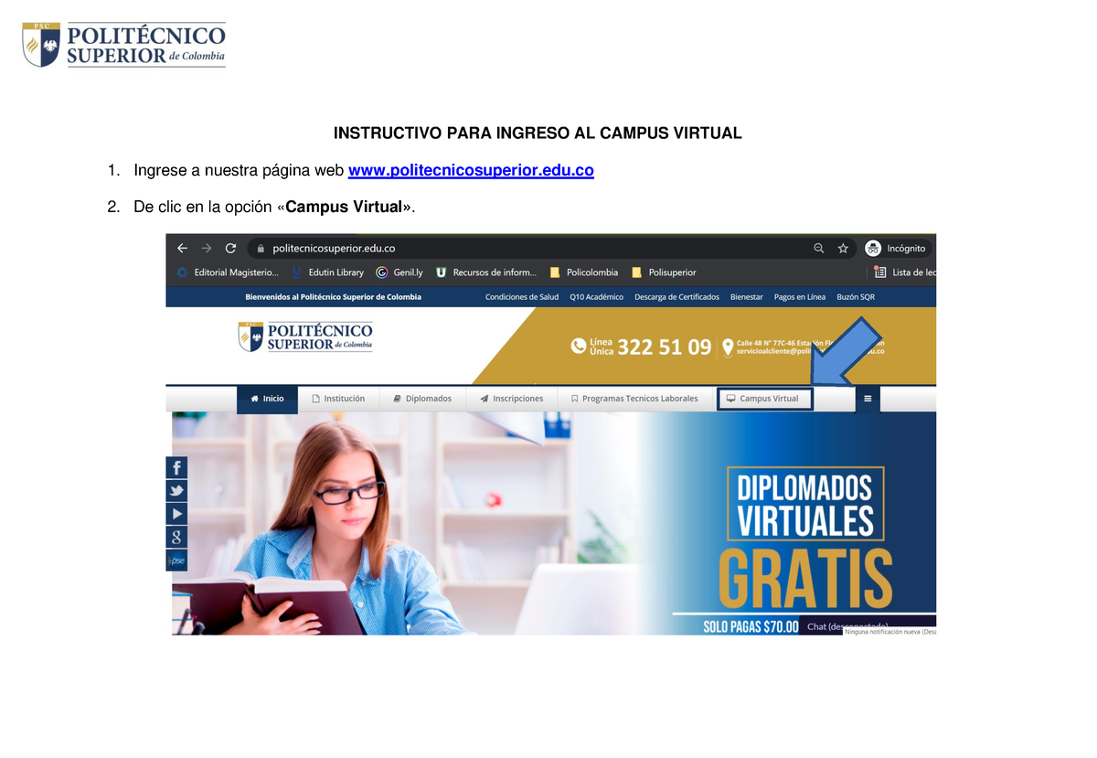 Guia Ingreso Campus Politecnico Superior - INSTRUCTIVO PARA INGRESO AL ...