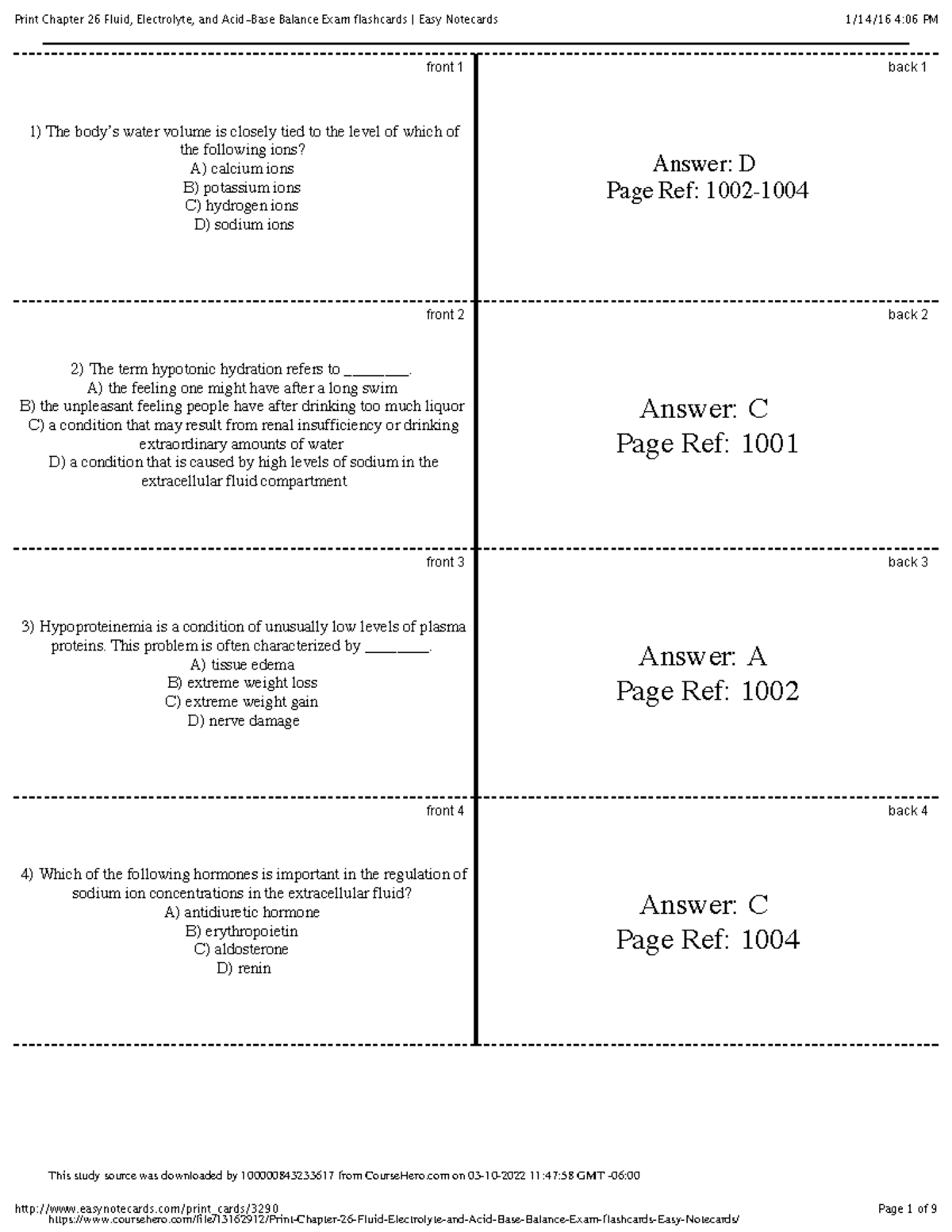 Print Chapter 26 Fluid Electrolyte and Acid Base Balance Exam ...