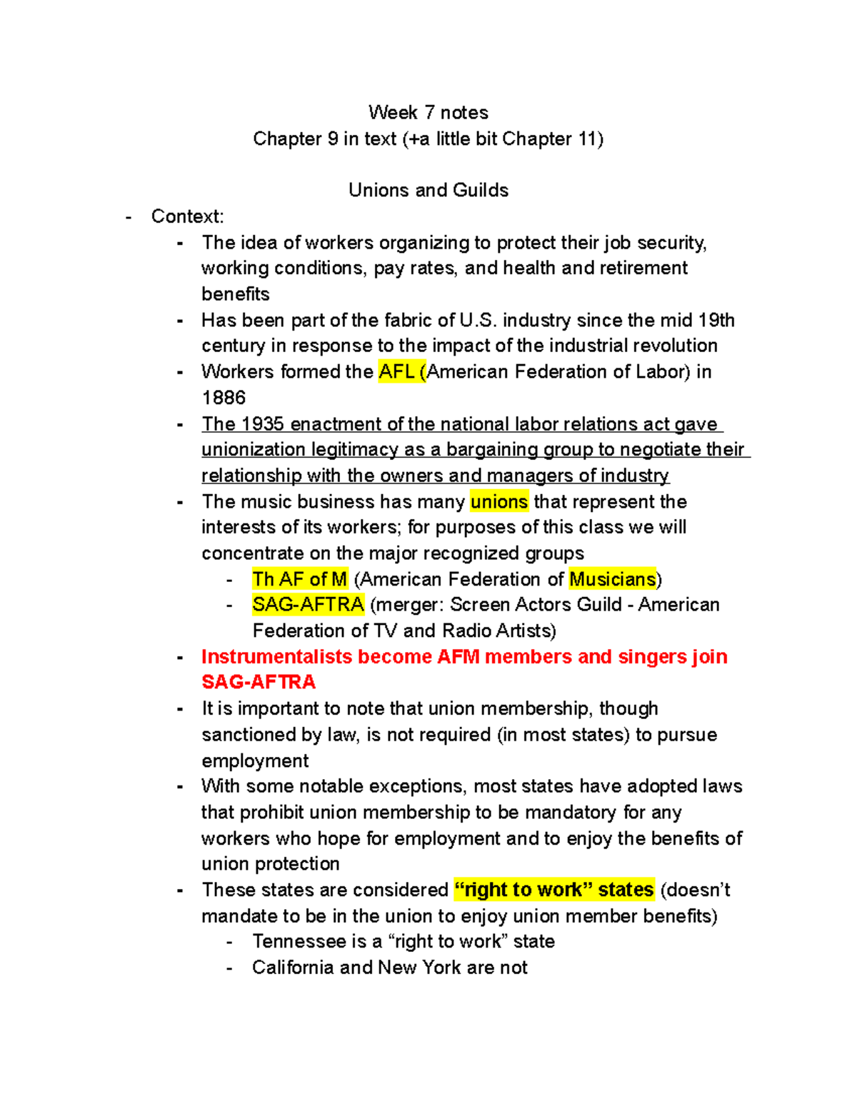 Week 7 Notes (Chapter 9 And Part Of 11) - Week 7 Notes Chapter 9 In ...