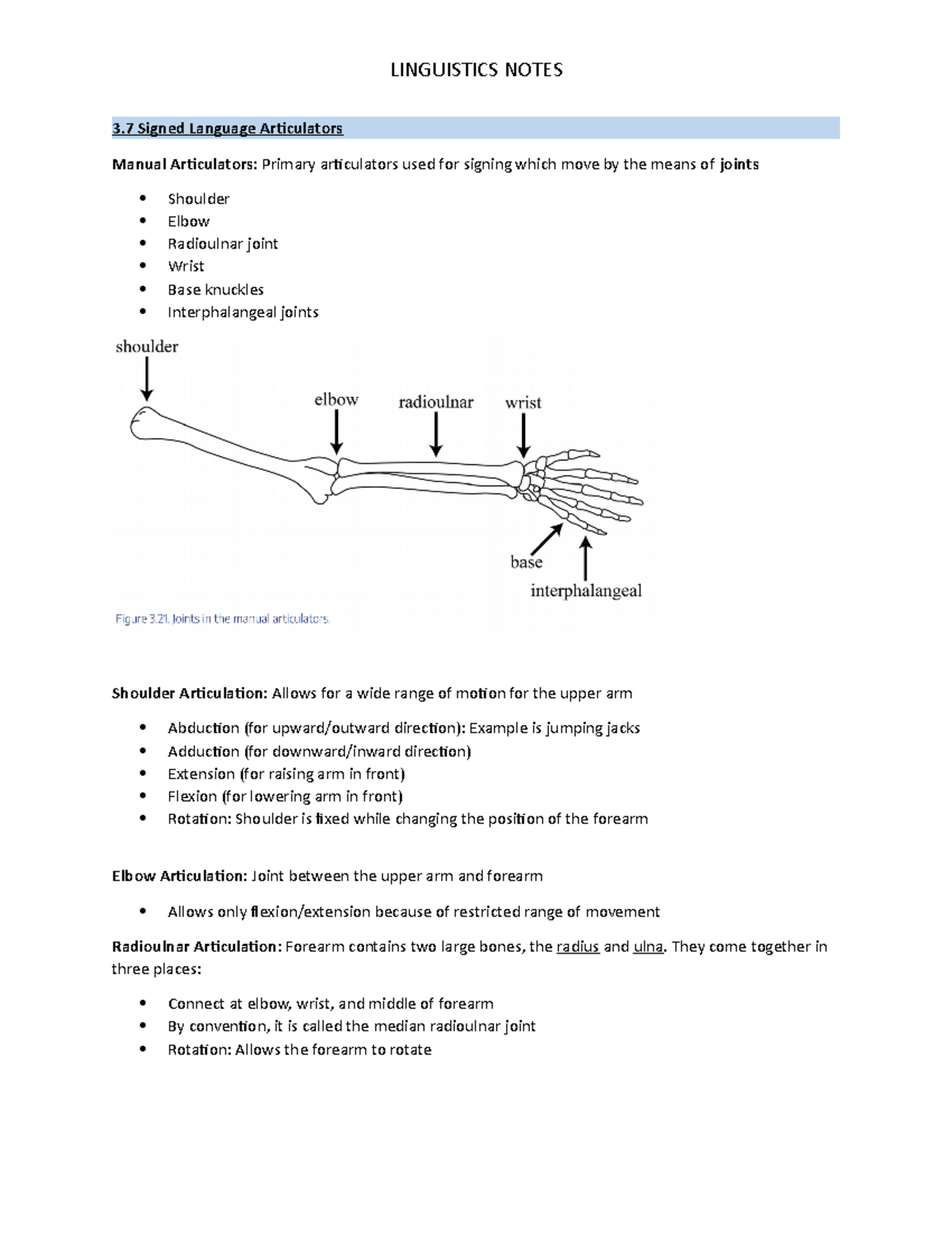 Essentials of Linguistics Notes - 3 Signed Language Articulators Manual ...