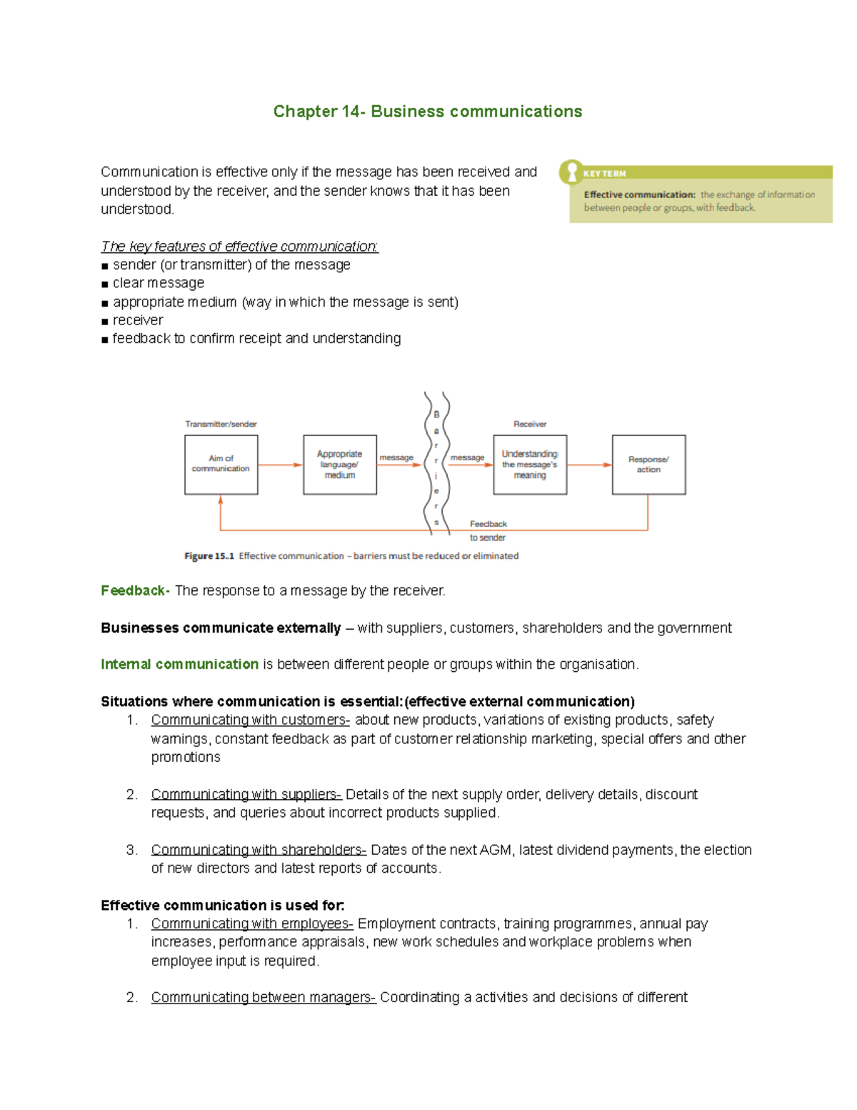 Chapter 14-Business Communications - Chapter 14- Business ...