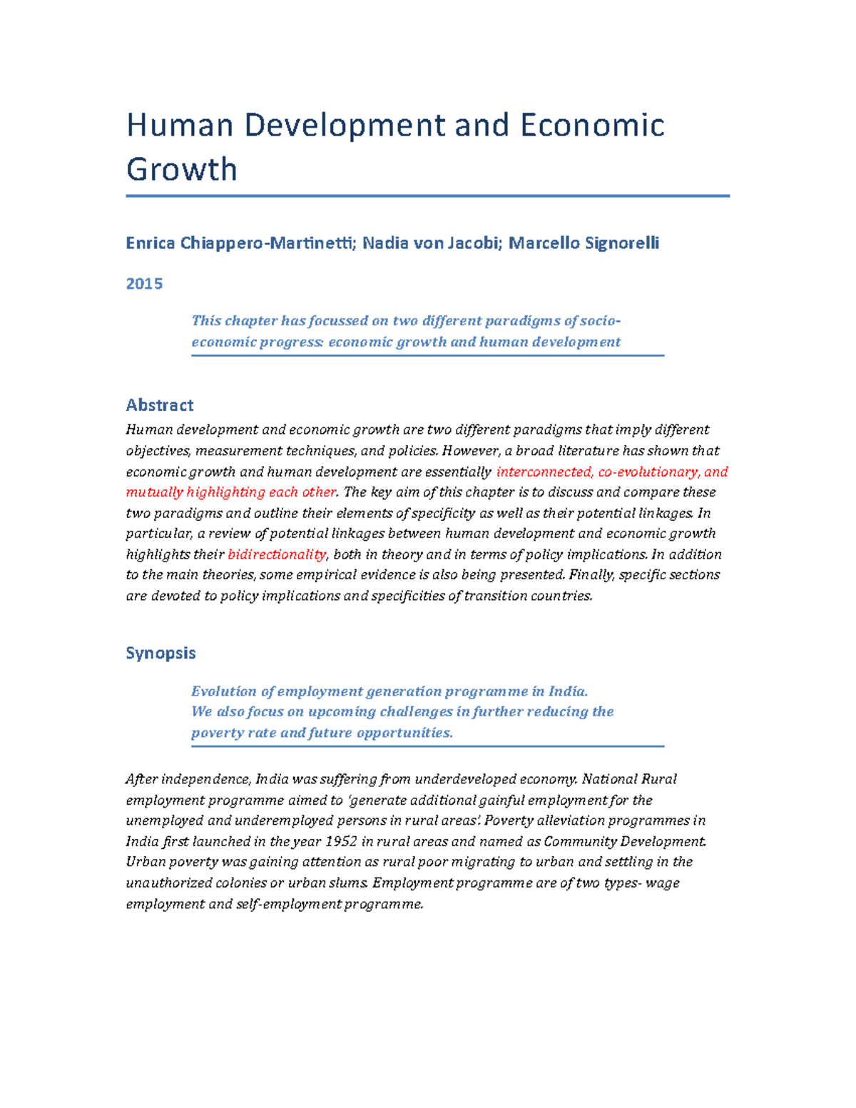 Human Development And Economic Growth - Human Development And Economic ...