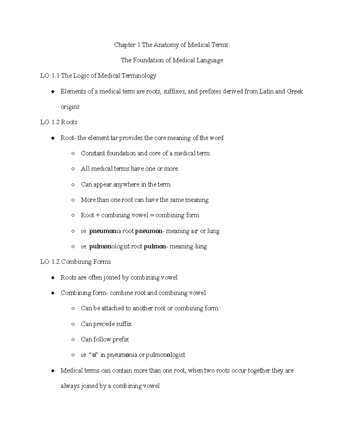 Chapter 1 The Anatomy Of Medical Terms The Foundation Of Medical 