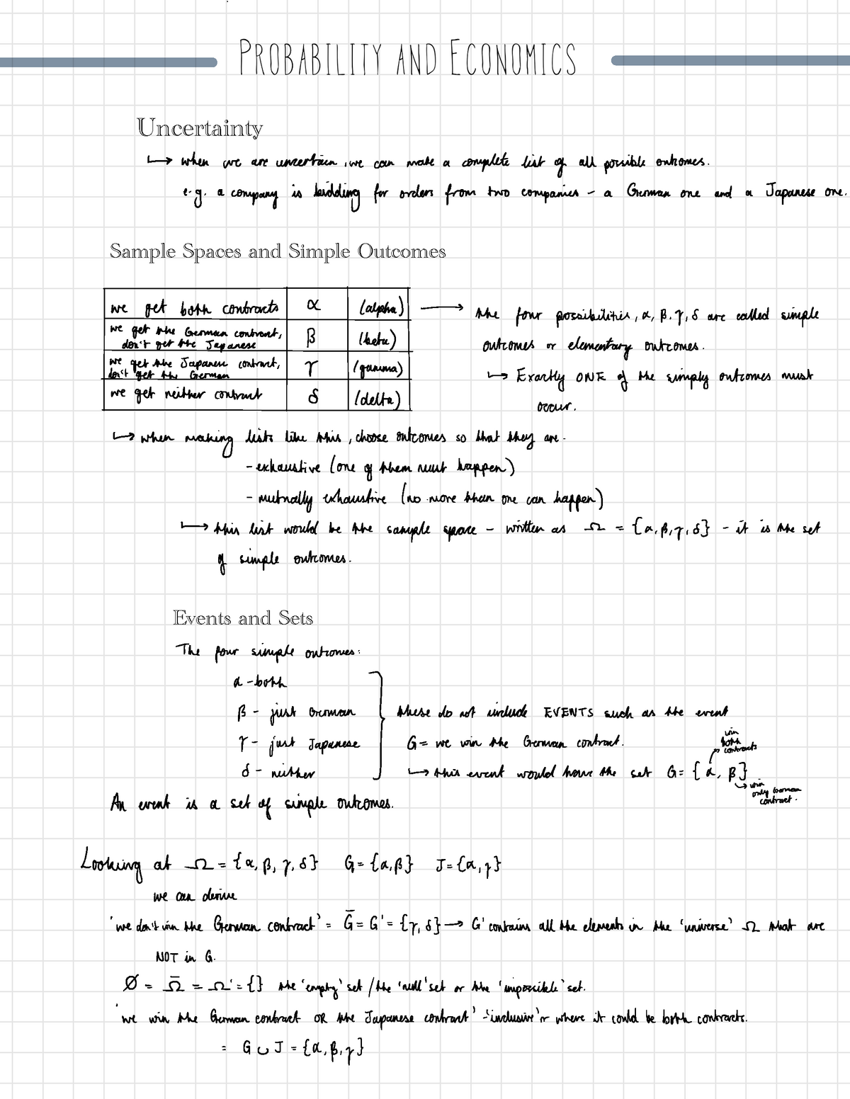 Probability In Economics Topic As Part Of Maths For Econ - 07 22684 ...