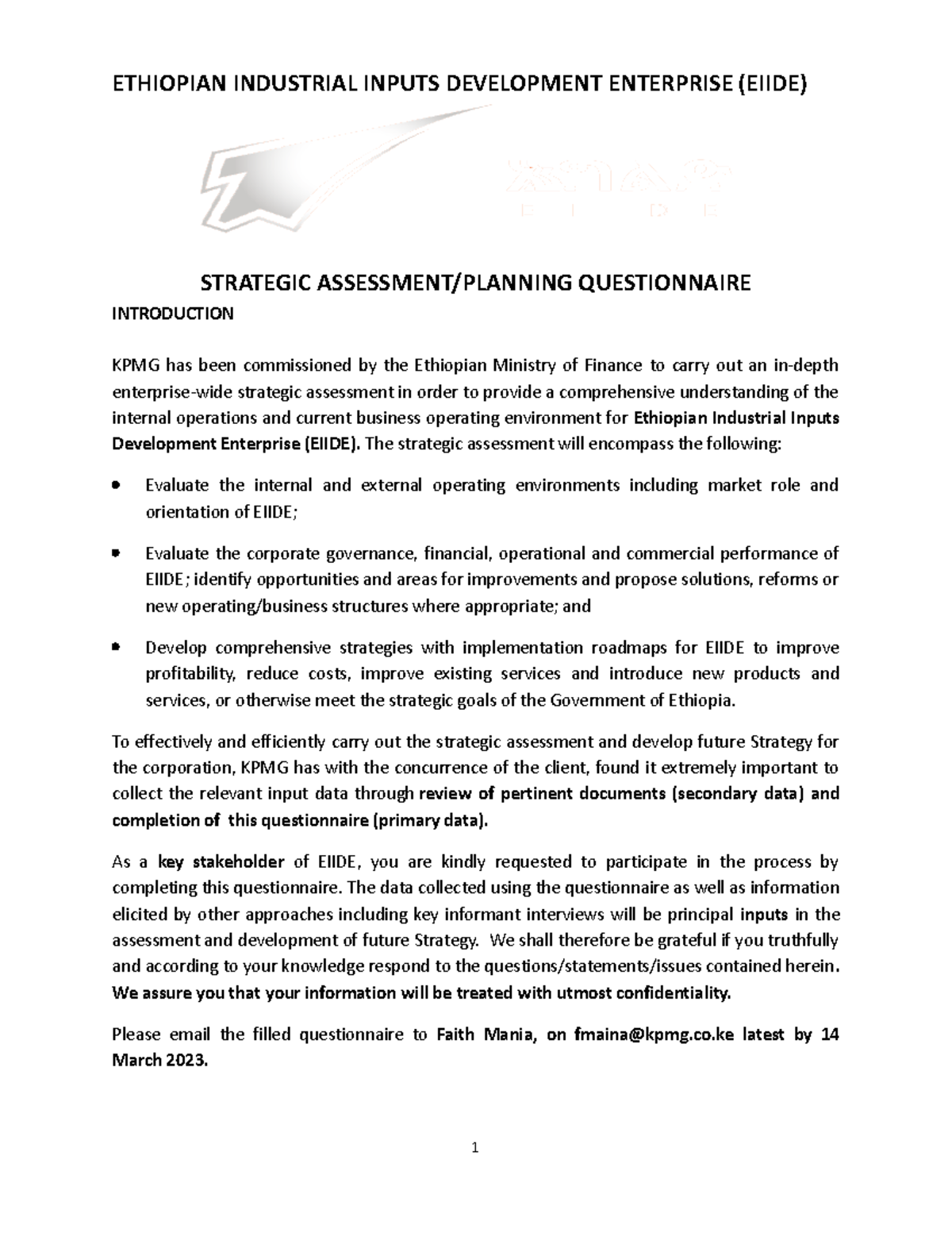 Eiide Draft Final Strategic Assessment Questionnaire 13.3.2023 (1 ...