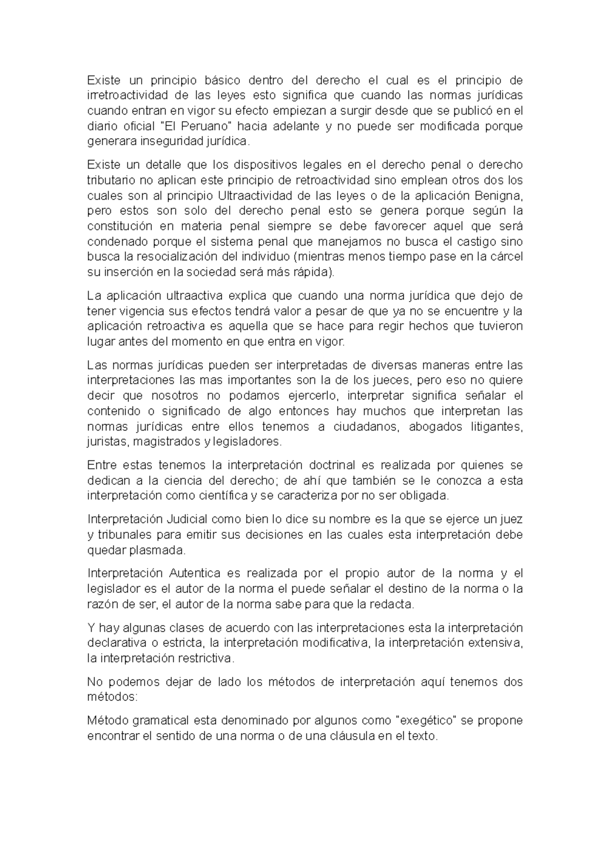 Resumen de clase catedra Existe un principio básico dentro del