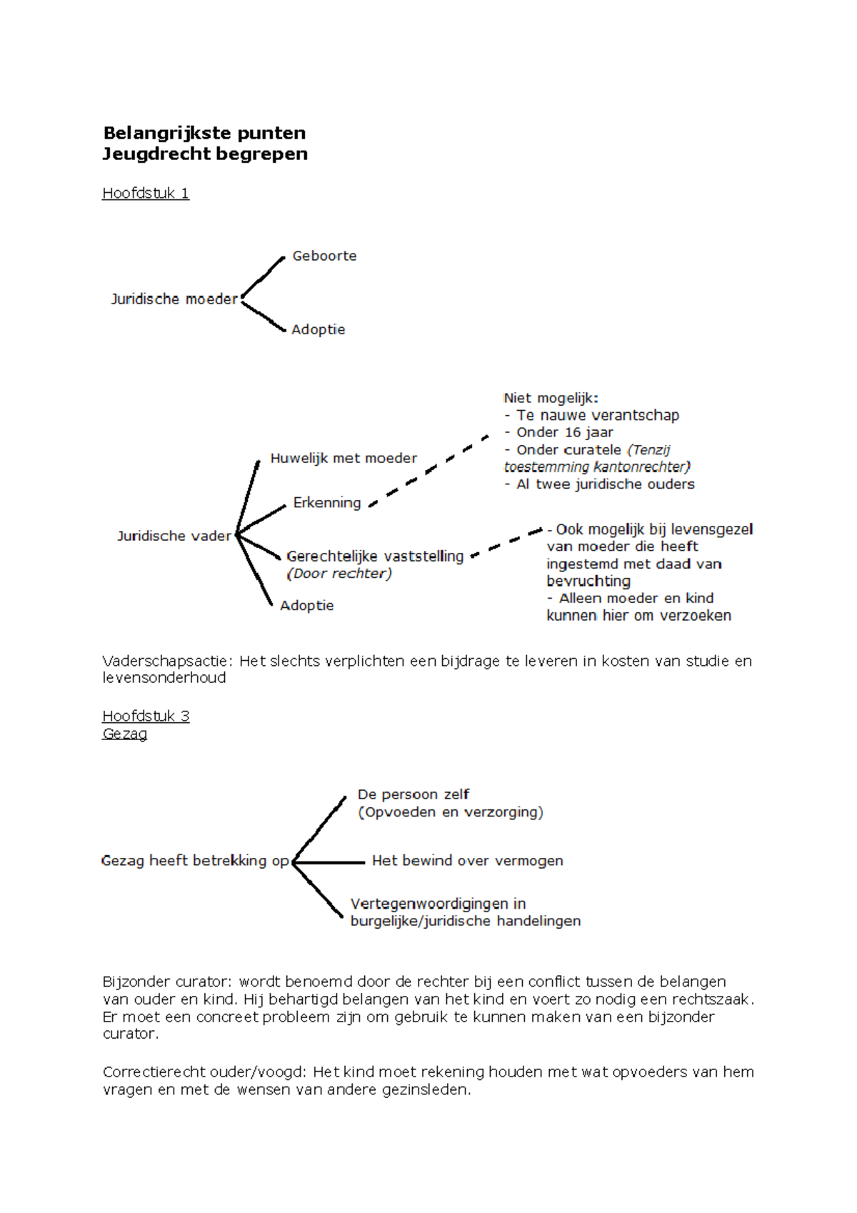 Samenvatting Jeugdrecht Begrepen - Belangrijkste Punten Jeugdrecht ...