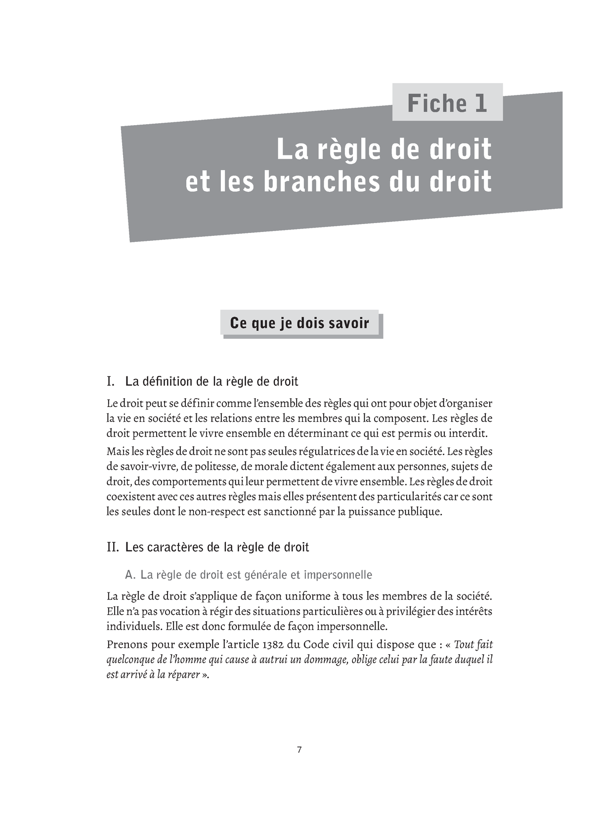 La R Gle De Droit Et Les Branches Du Droit Fiche La R Gle De Droit Et Les Branches Du