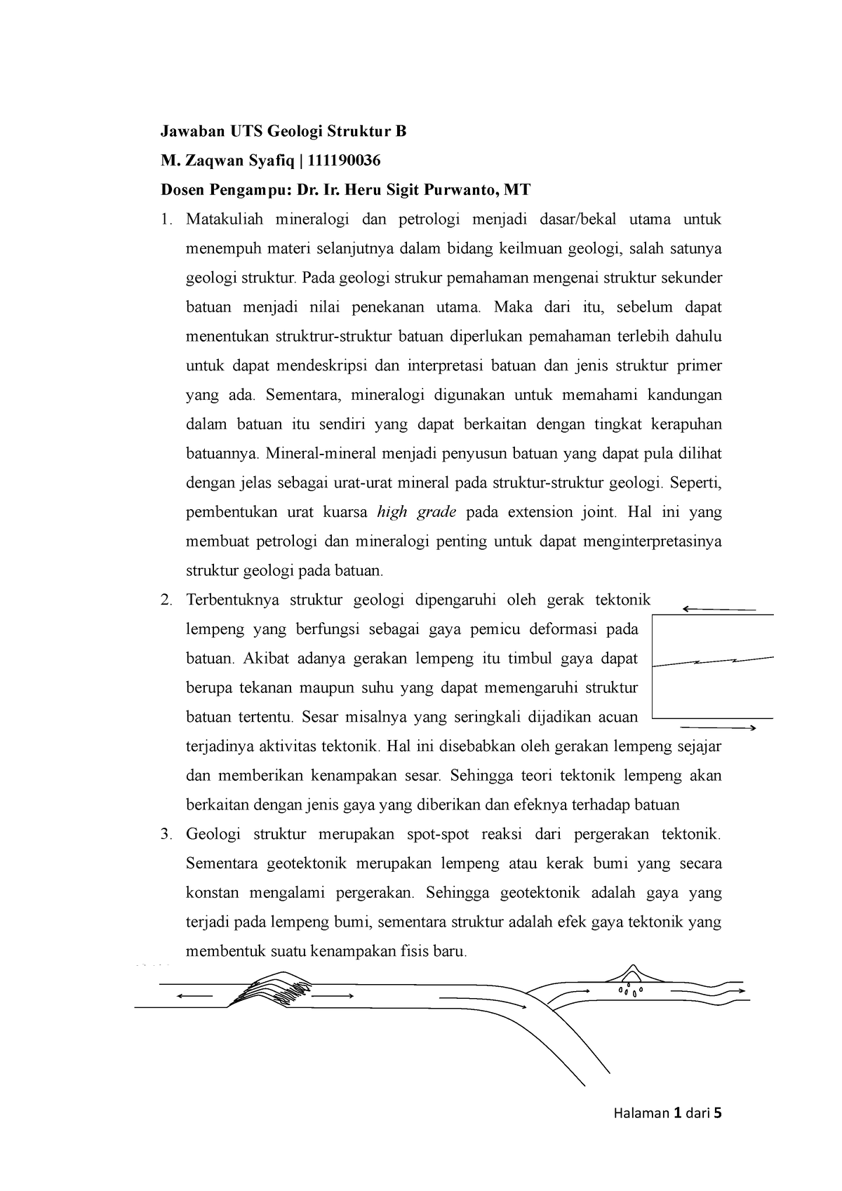 0.0.3.0.0 Jawaban UTS Geologi Struktur B - Jawaban UTS Geologi Struktur ...