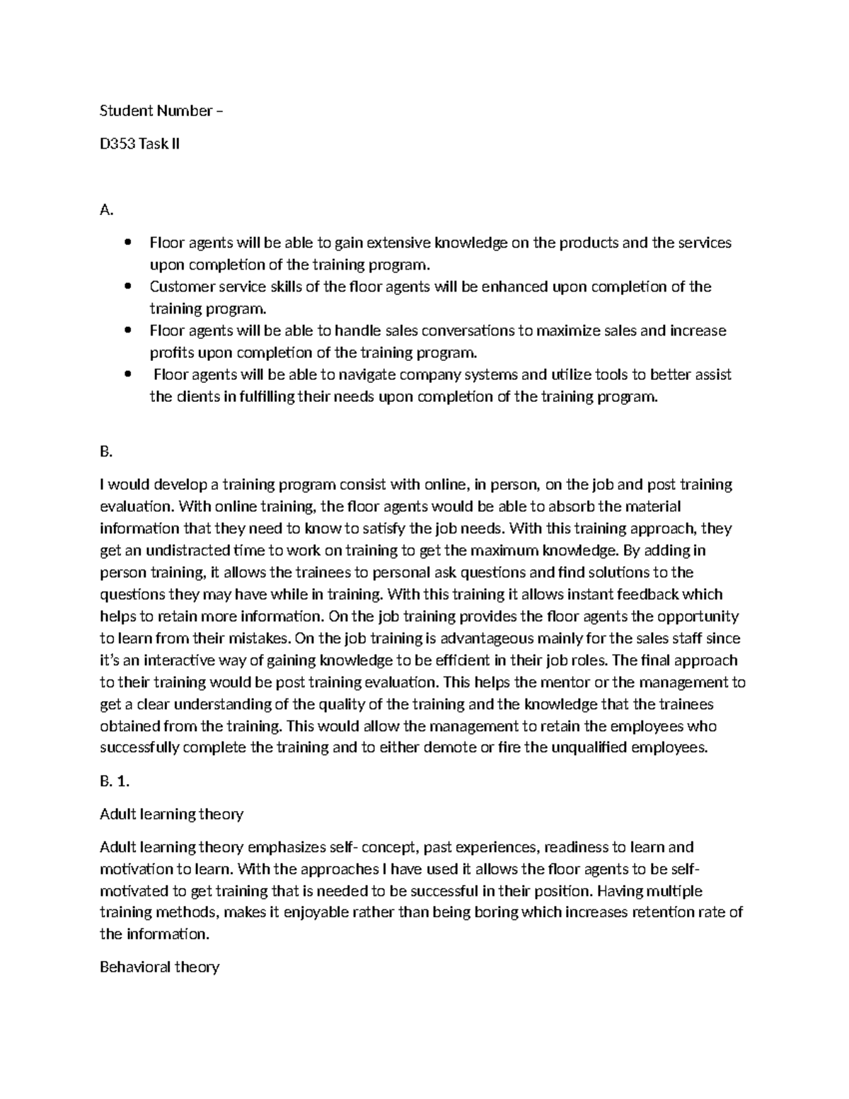 D353 Task 2 - l1ffwua