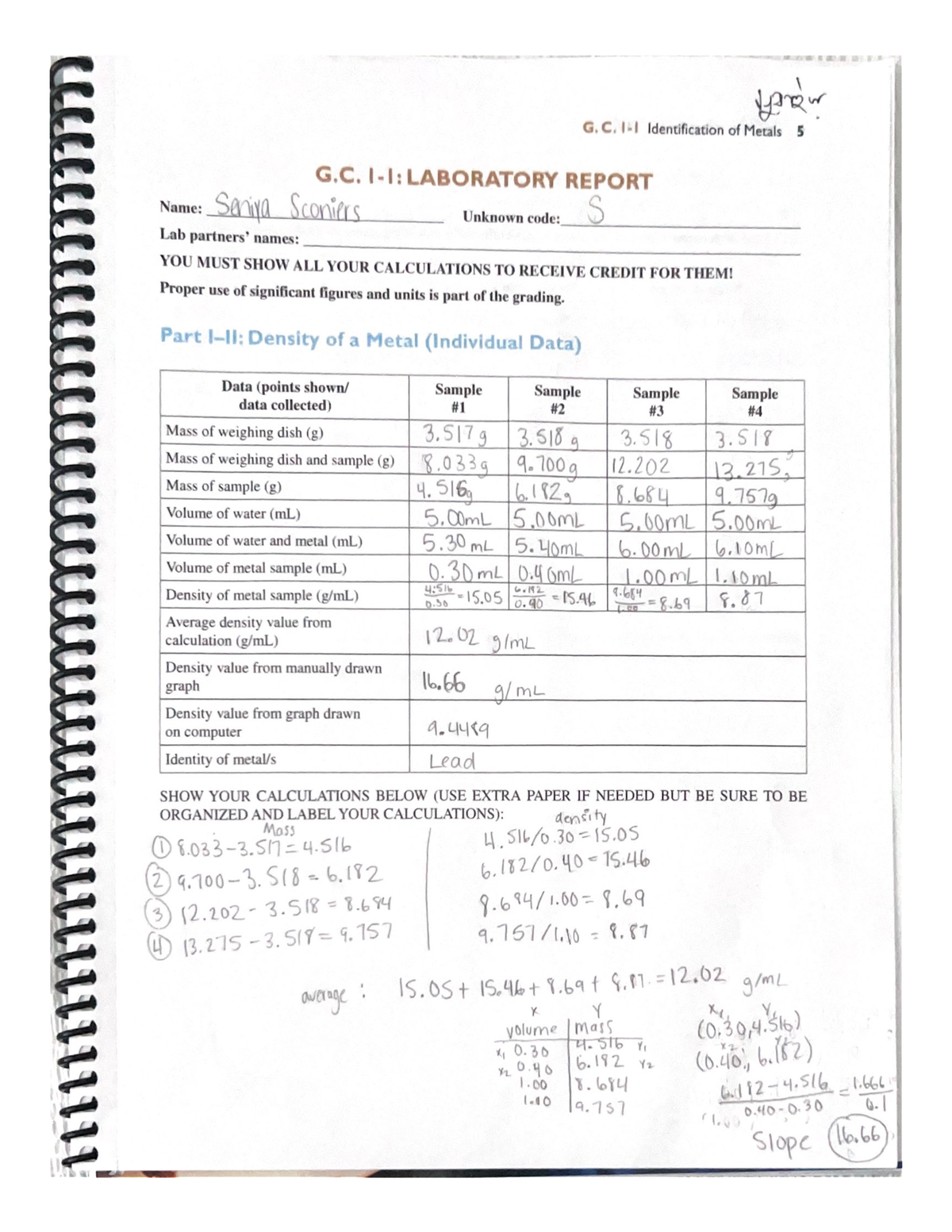 G.C. I-I Laboratory Report - CHM 2045L - Studocu