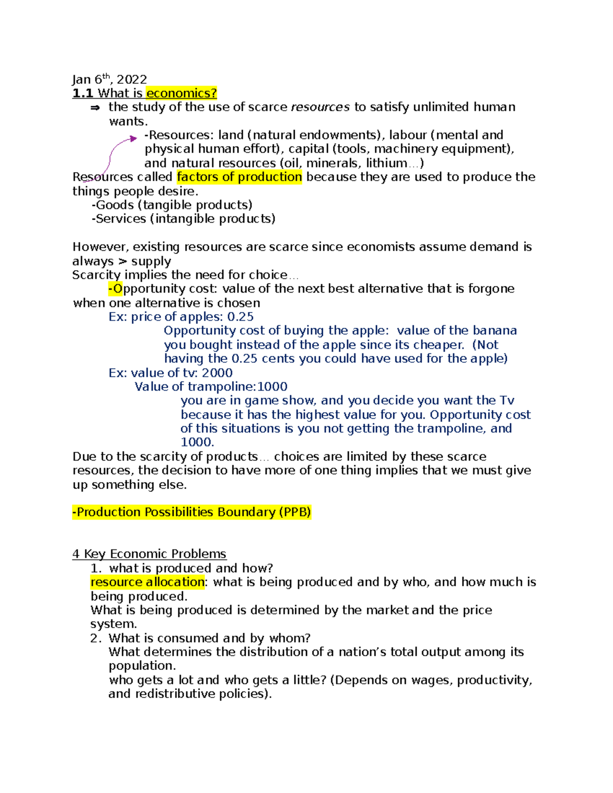 Ch. 1 Intro - Chapter 1 Notes - ECON 201 - Concordia - Studocu