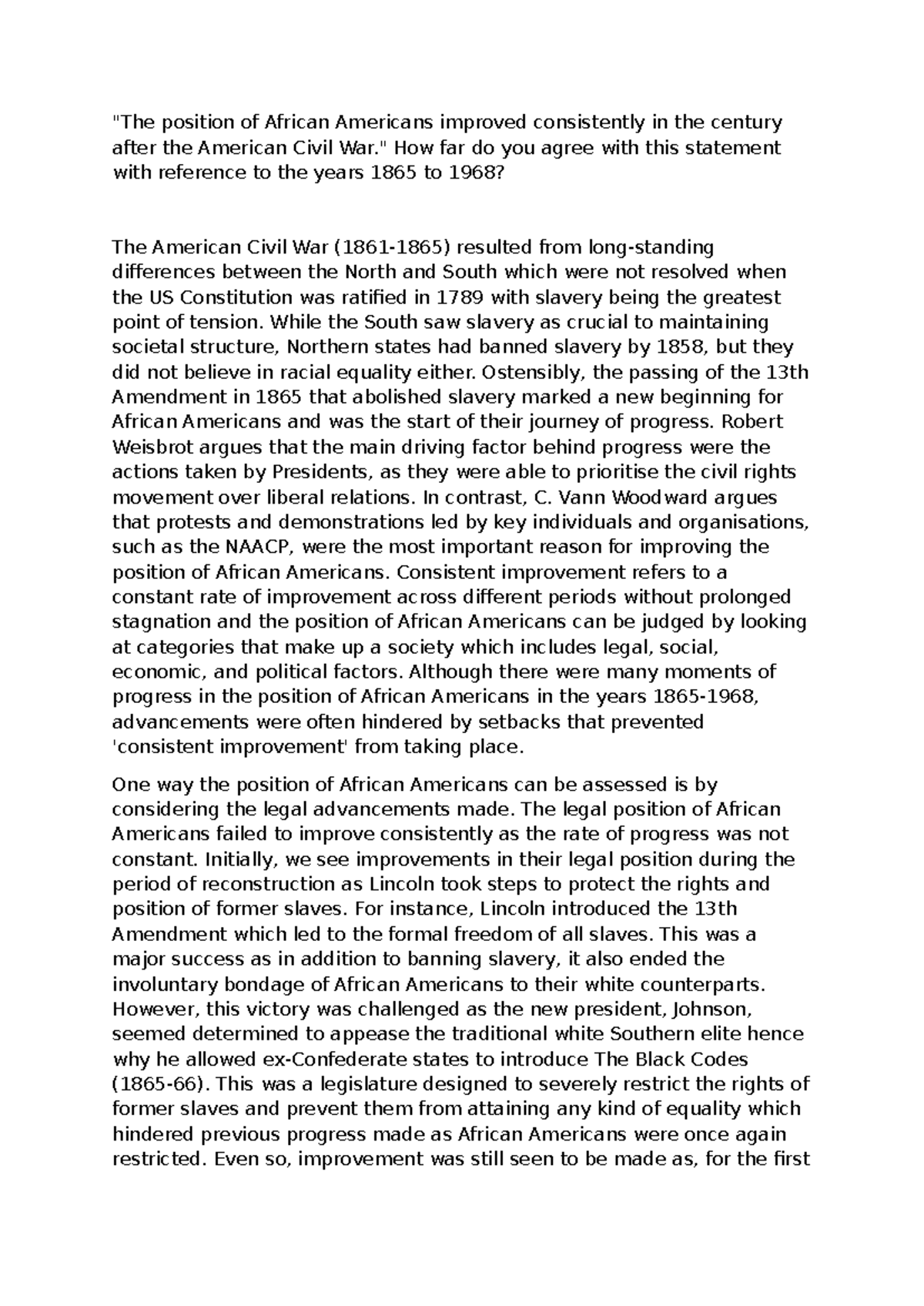 History nea - nea work - 