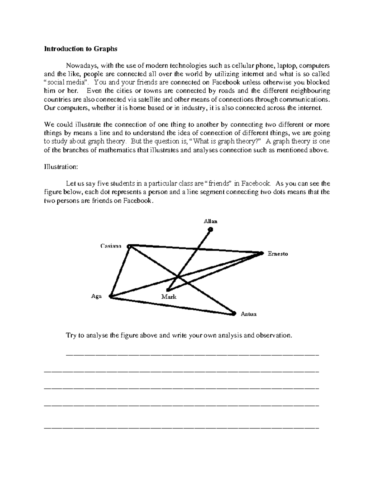 Module 12 Introduction to Graph - Introduction to Graphs Nowadays, with ...