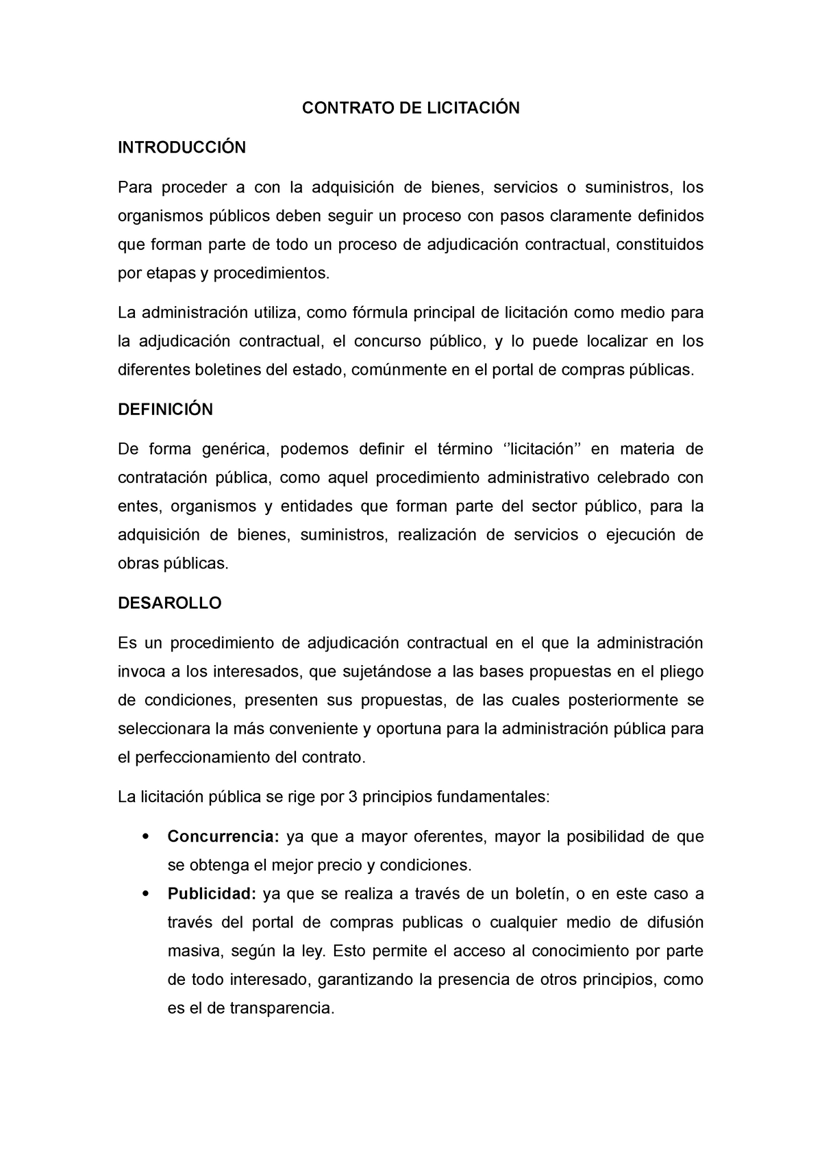 LicitaciÓn Contrato De Licitacion Para La Adquisicion De Bienes Y Servicios Contrato De Para 6878