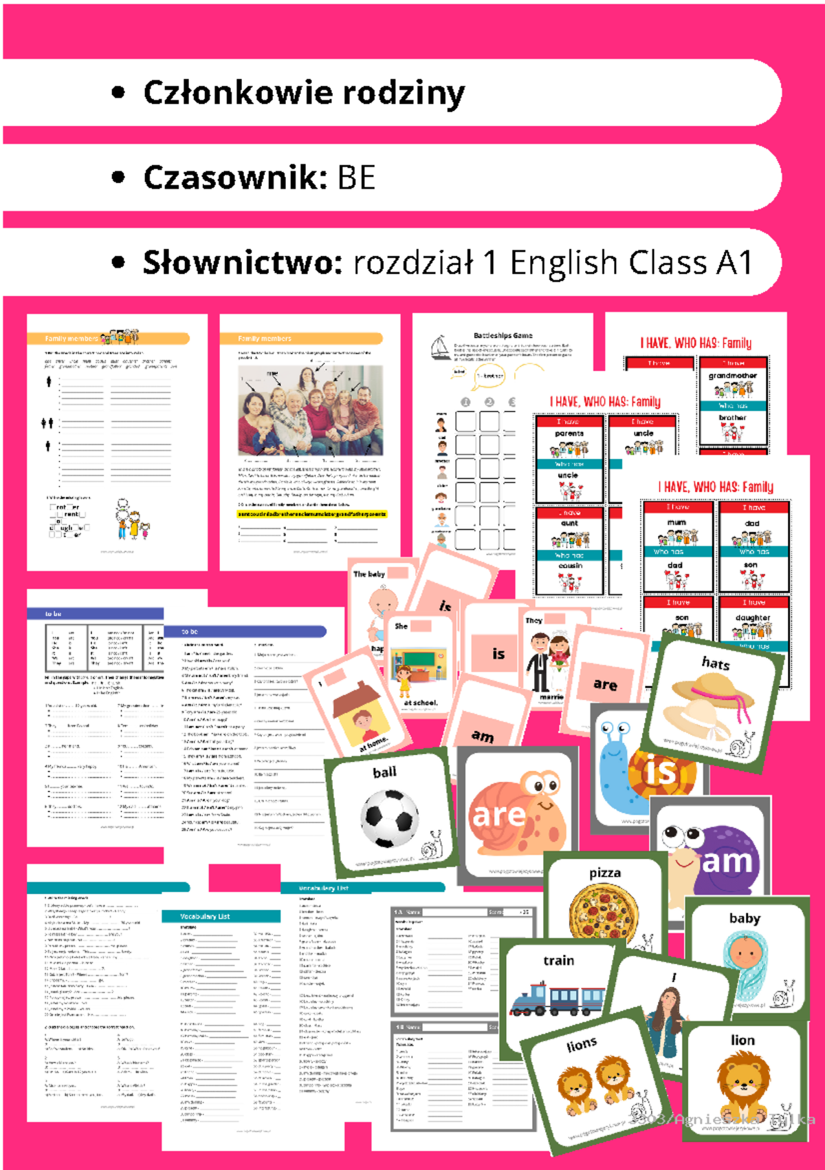 Extra Tasks for English Class A1 unit 1 1687713617 - Członkowie rodziny ...