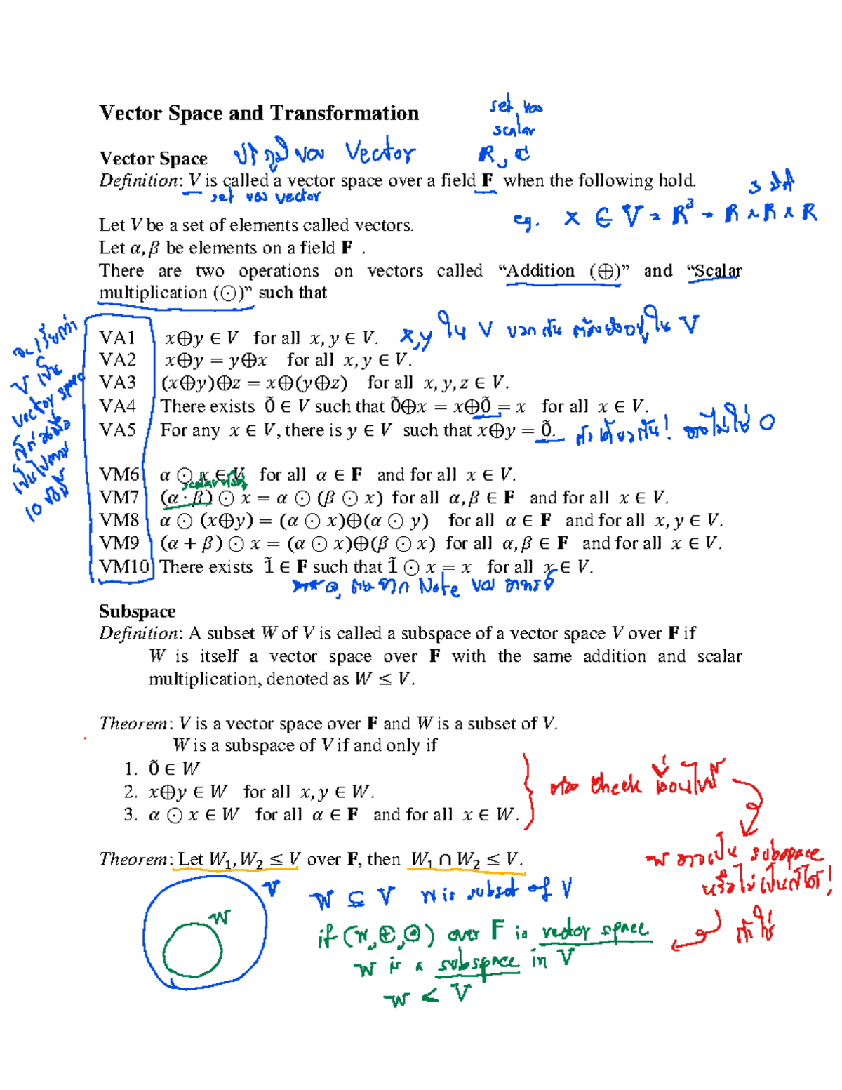 5 Vector Space Fundamental Mathematics And Statistics Bads4001 Studocu