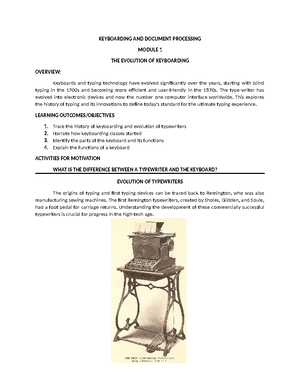 Reviewer Notes-Keyboarding and document processing - REVIEWER NOTES ...