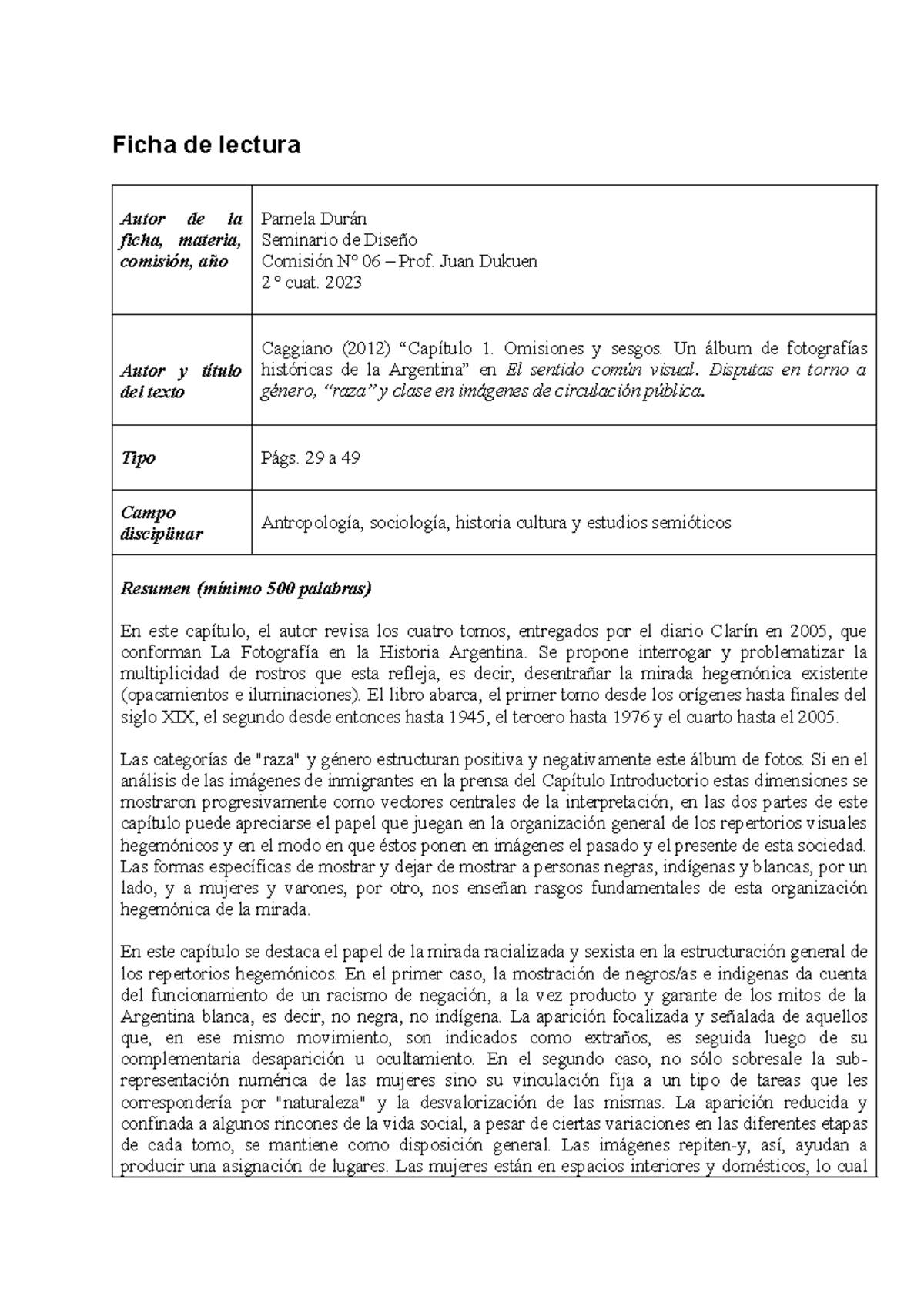 Ficha De Texto 5 Cap tulo 1 Libro Caggiano Ficha De Lectura Autor 