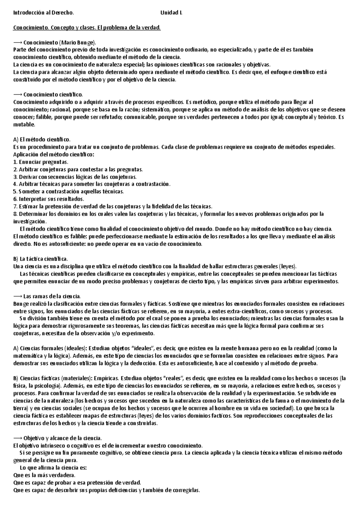 Unidad 1 Introducción - Completo - Introducción Al Derecho. Unidad I ...