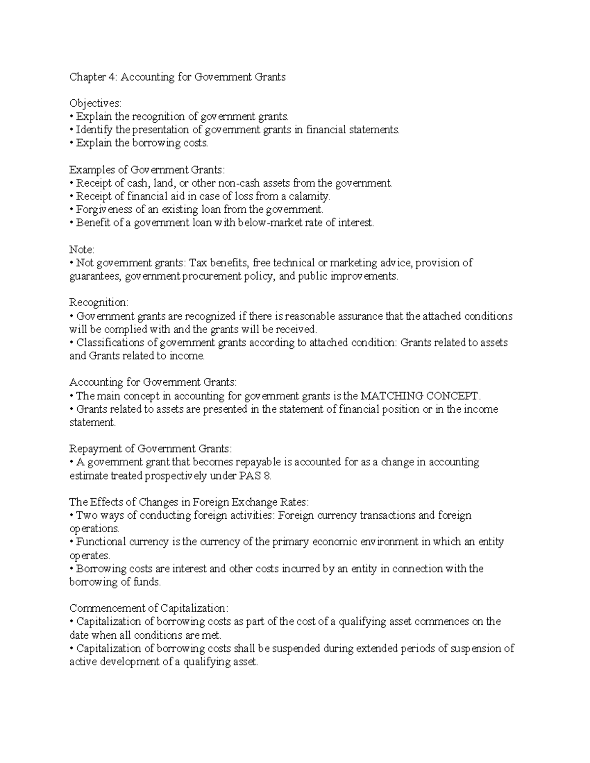 Chapter 4 CFAS - gshdh - Chapter 4: Accounting for Government Grants ...