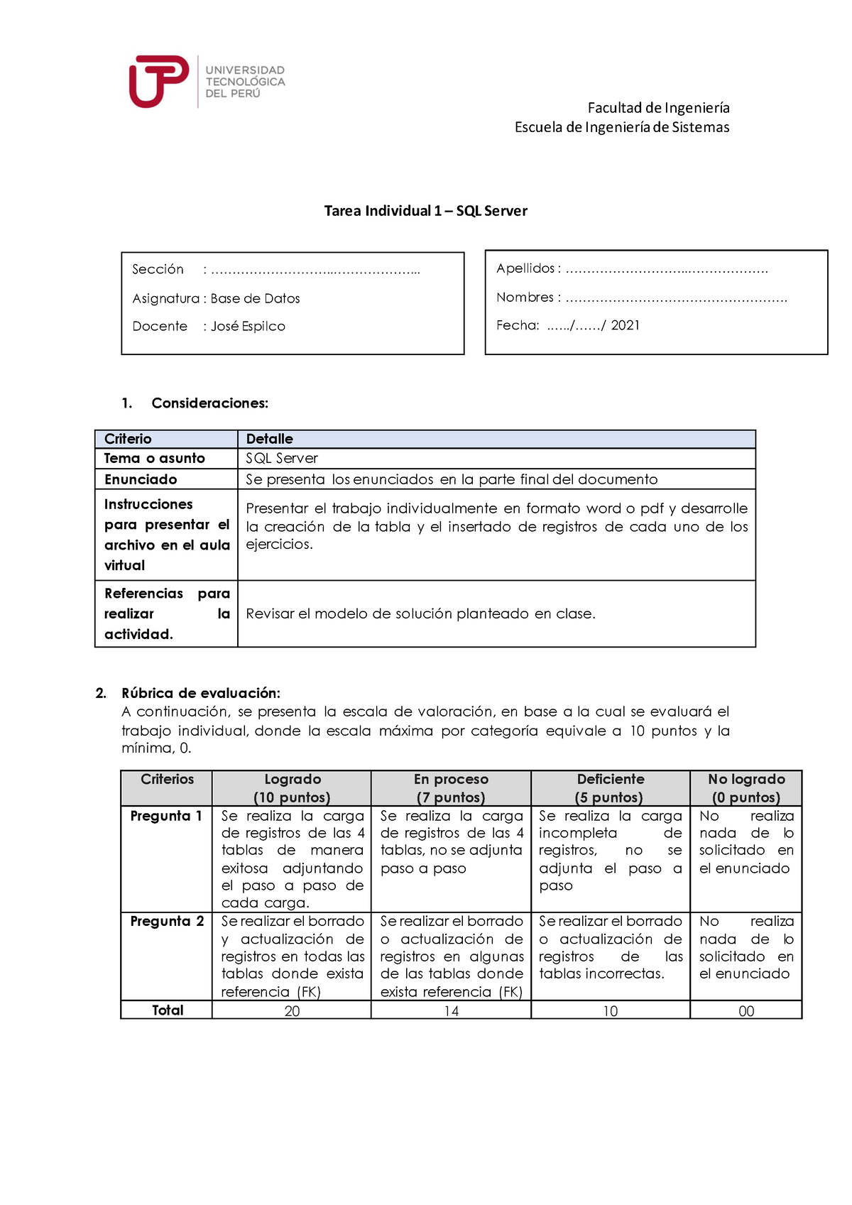 03 Tarea Semana 3 V2 - (BASE DE DATOS) Apuntes - Facultad De Ingeniería ...