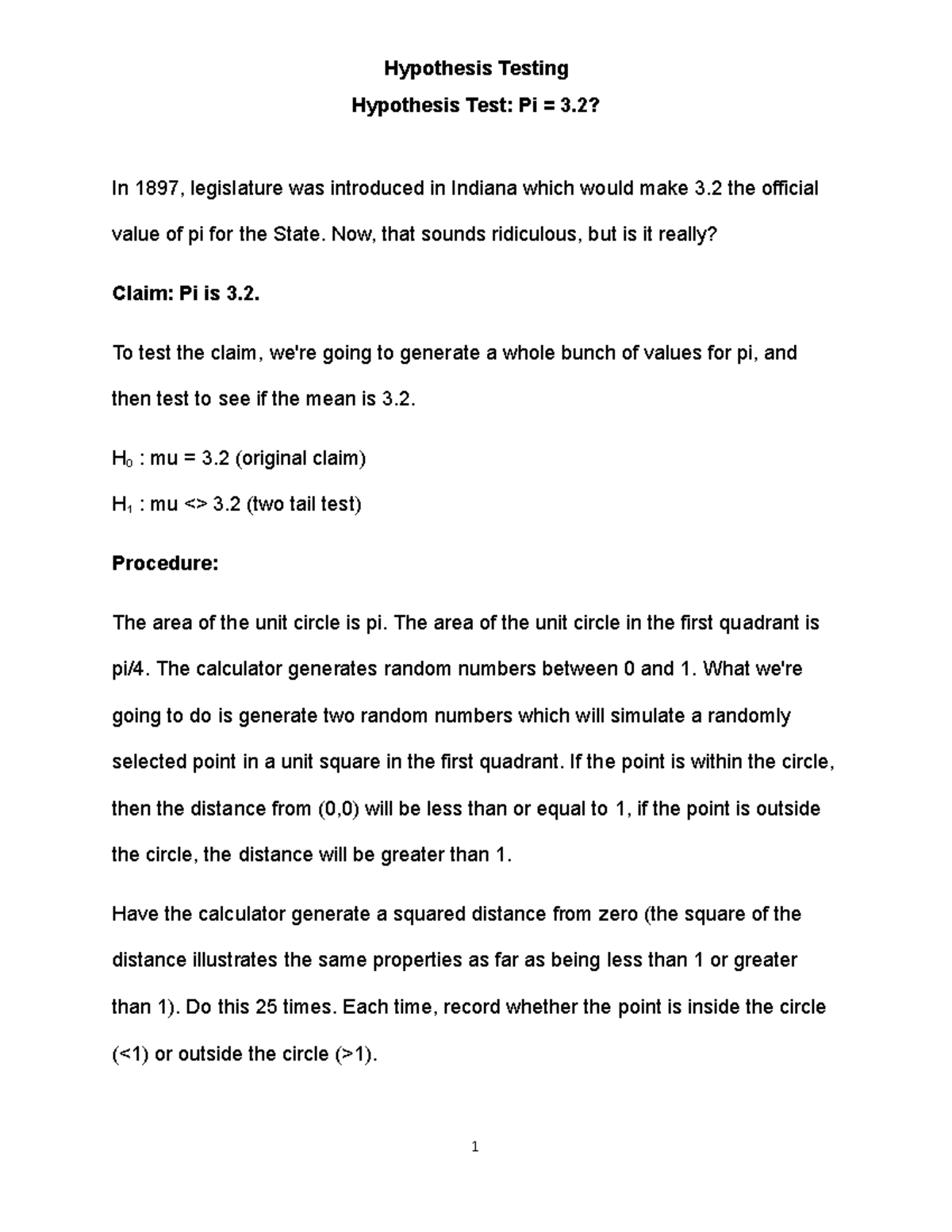 2021- Statistical Sciences - Hypothesis Test- Pi - Hypothesis Testing ...