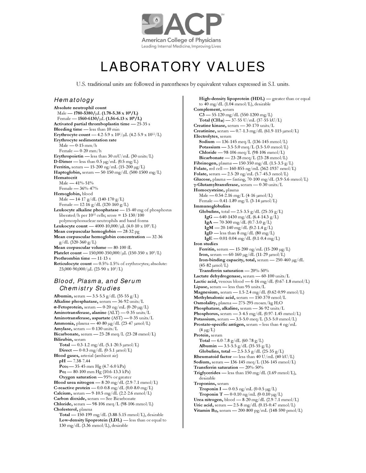 normal-lab-values-normal-values-l-a-b-ora-t-ory-v-a-l-u-es-u