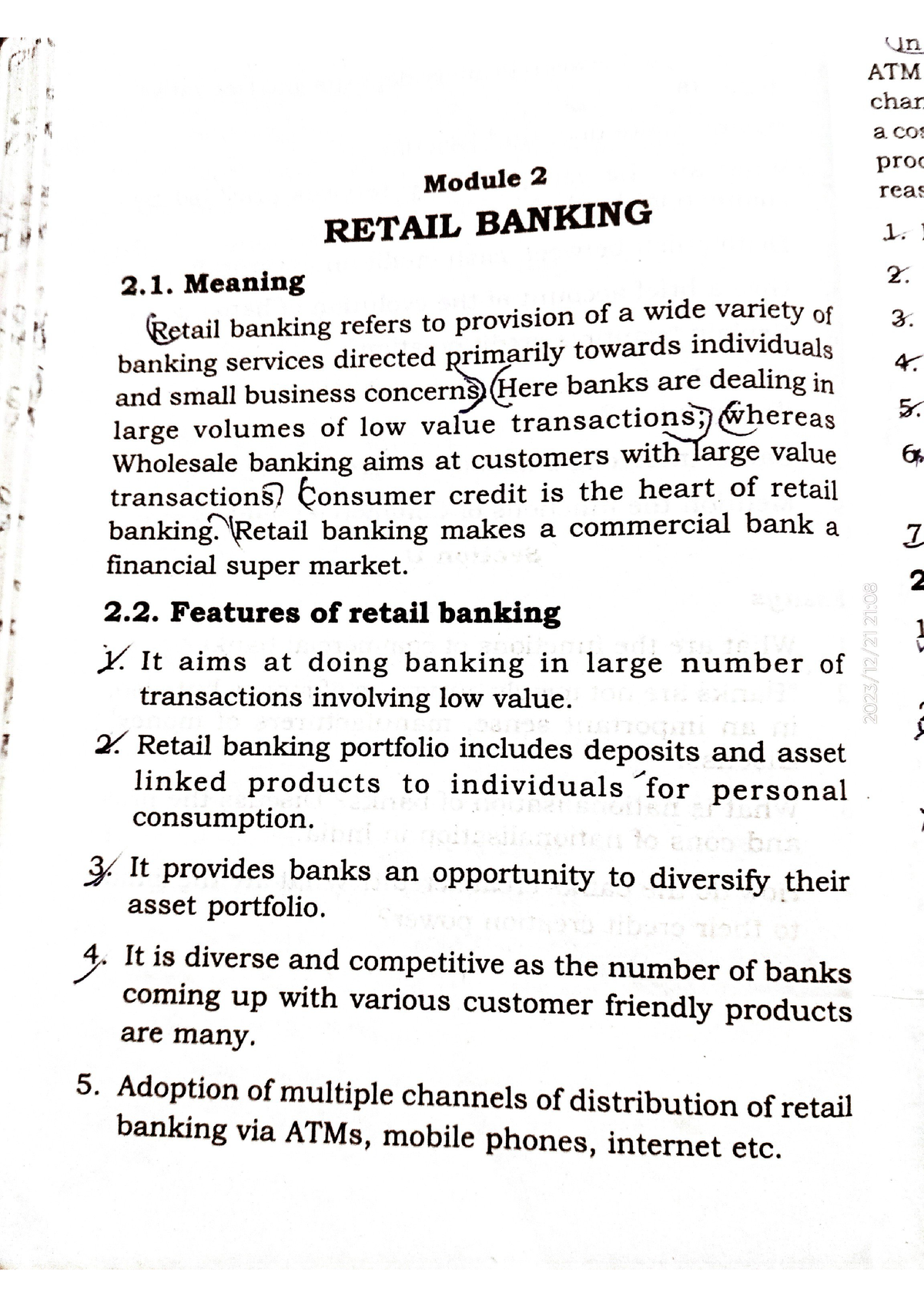 Retail Banking - B.com Finance And Taxition - Studocu