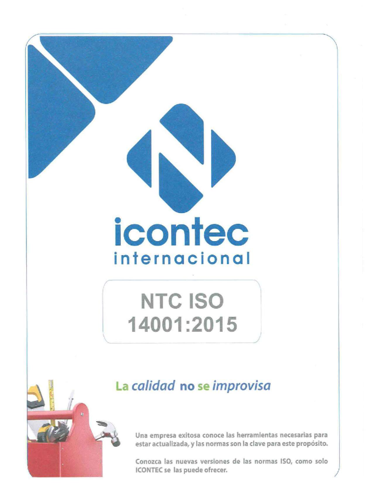 NTC ISO 14001-2015 - Norma ambiental - icontec internacional , - NTC ...