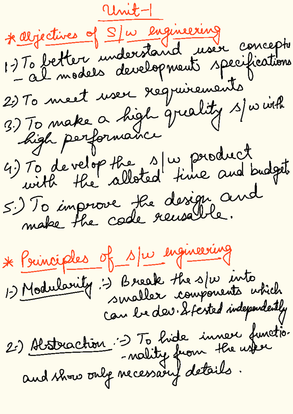 SE unit-1 - objectives of engineering better understand user concepts ...