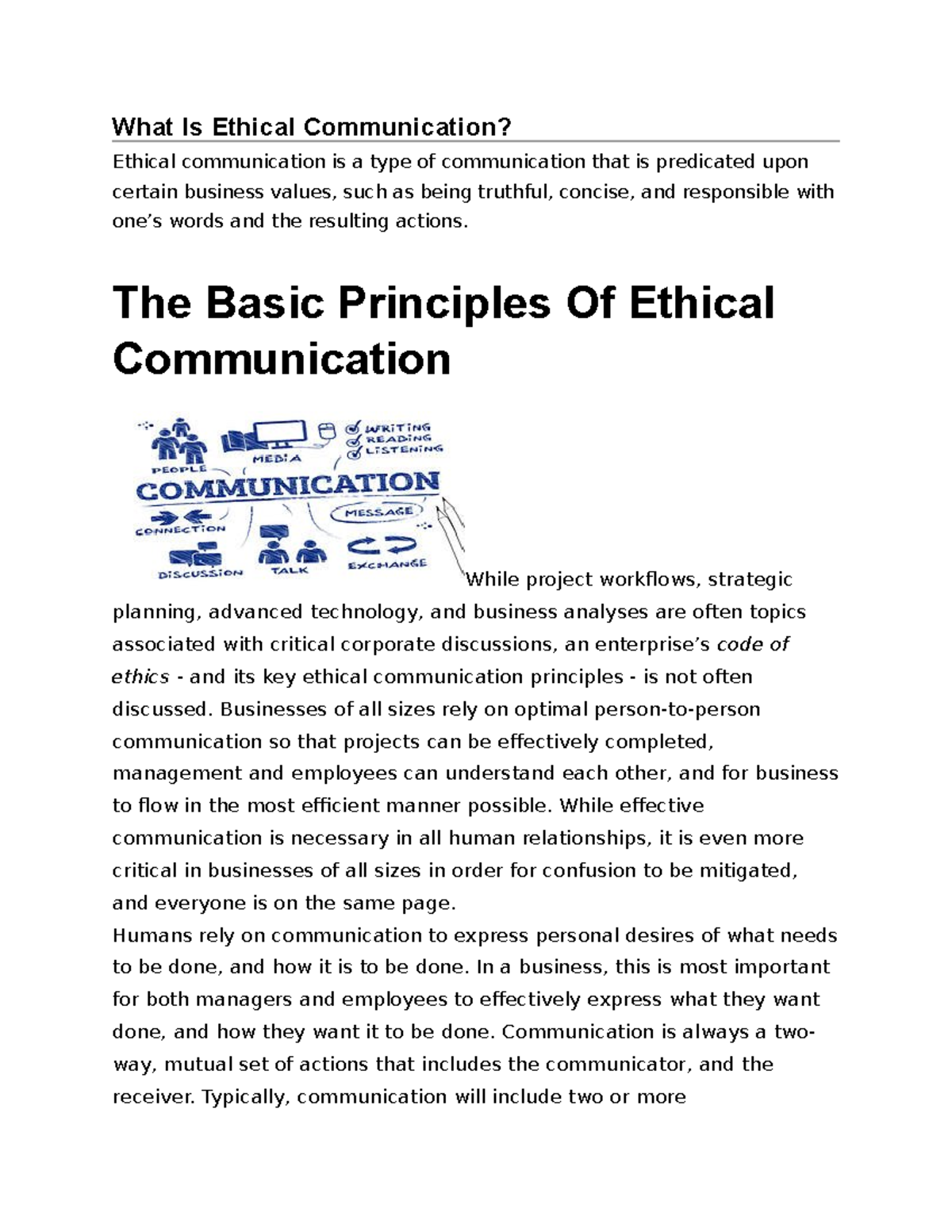 ethical communication case study