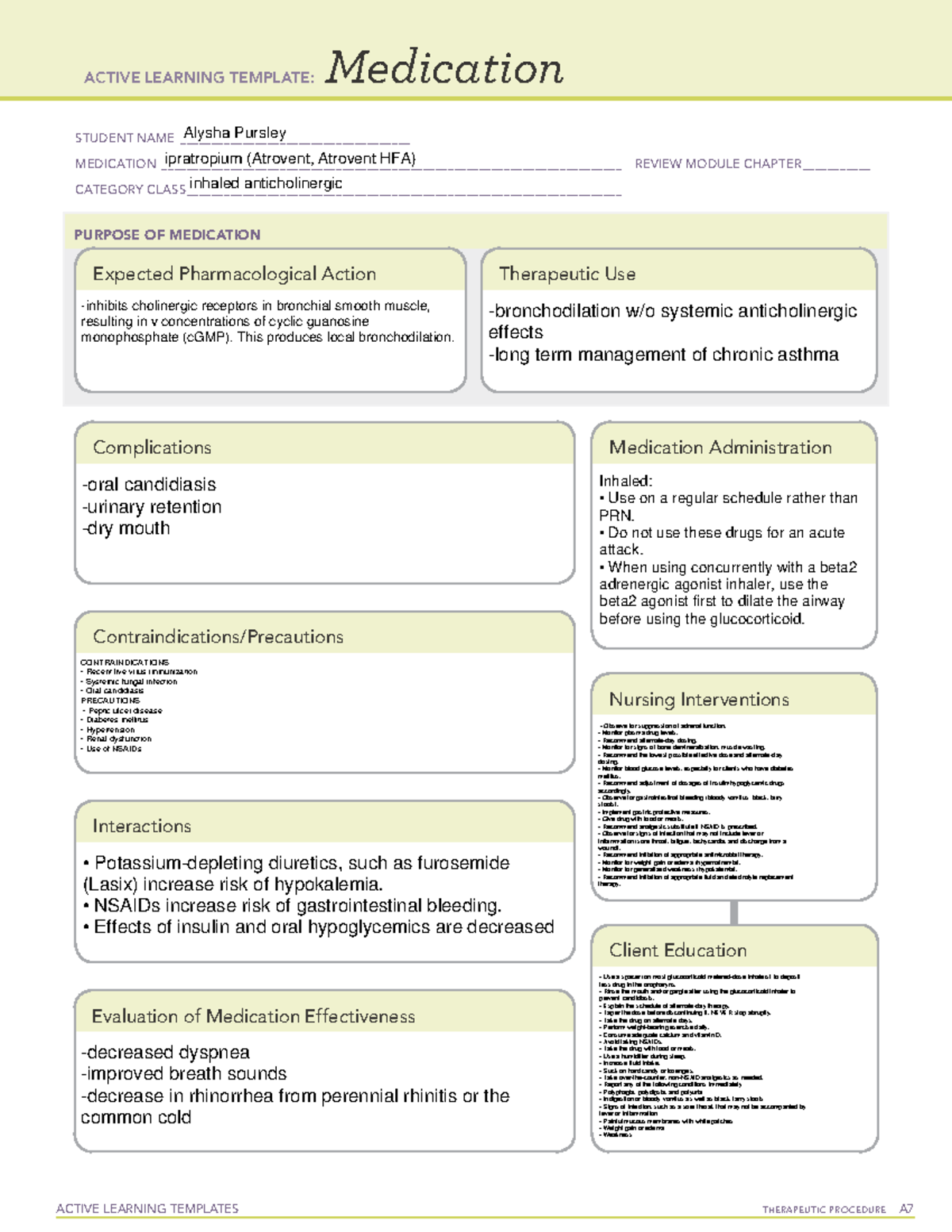 Respiratory Drugs - Inhaled Anticholinergics - ipratropium (Atrovent ...