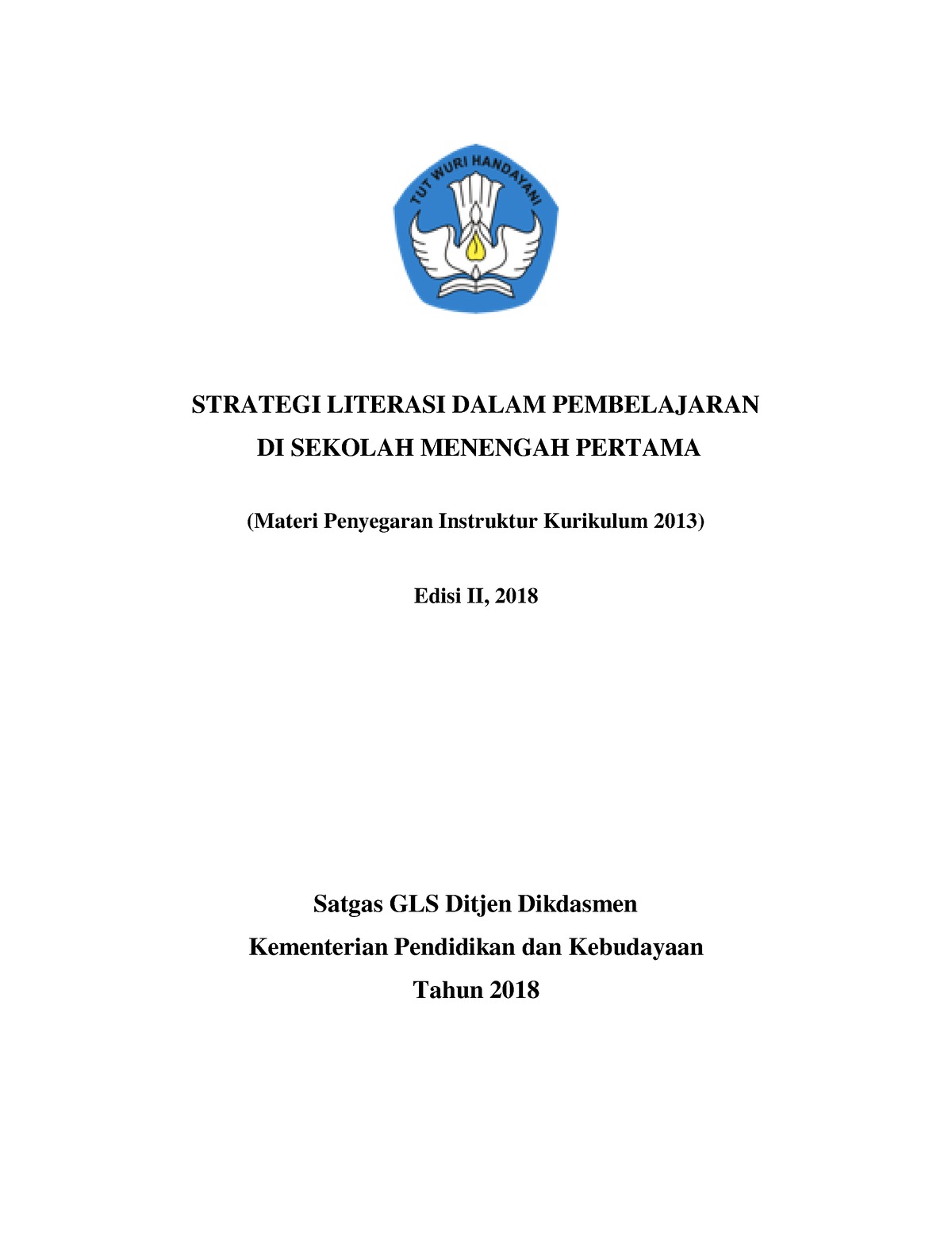 Modul Literasi Di Sekolah - STRATEGI LITERASI DALAM PEMBELAJARAN DI ...