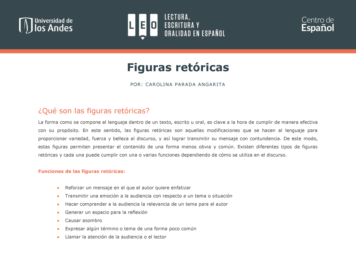 Figuras Retricas Infografías De Las Figuras Retóricas Figuras RetÛricas P Or Ca R Olin A Pa 5844