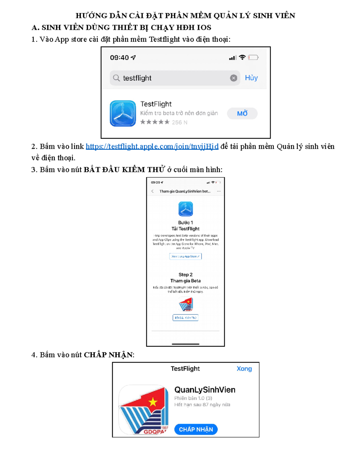 Huong DAN CAI APP QLSV DE QUET QR 12-22 - HƯỚNG DẪN CÀI ĐẶT PHẦN MỀM ...