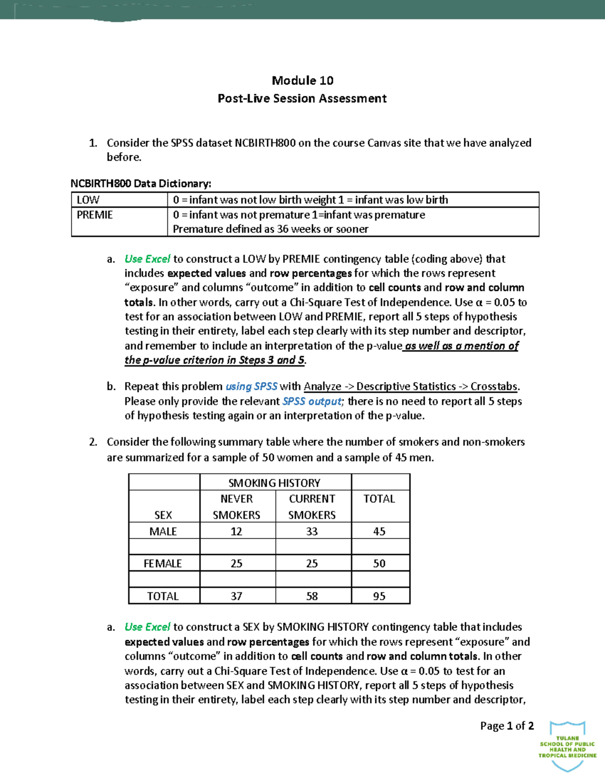 Sphl 6050 mod10 post activity 2022-11-15 - Page 1 of 2 Module 10 Post ...